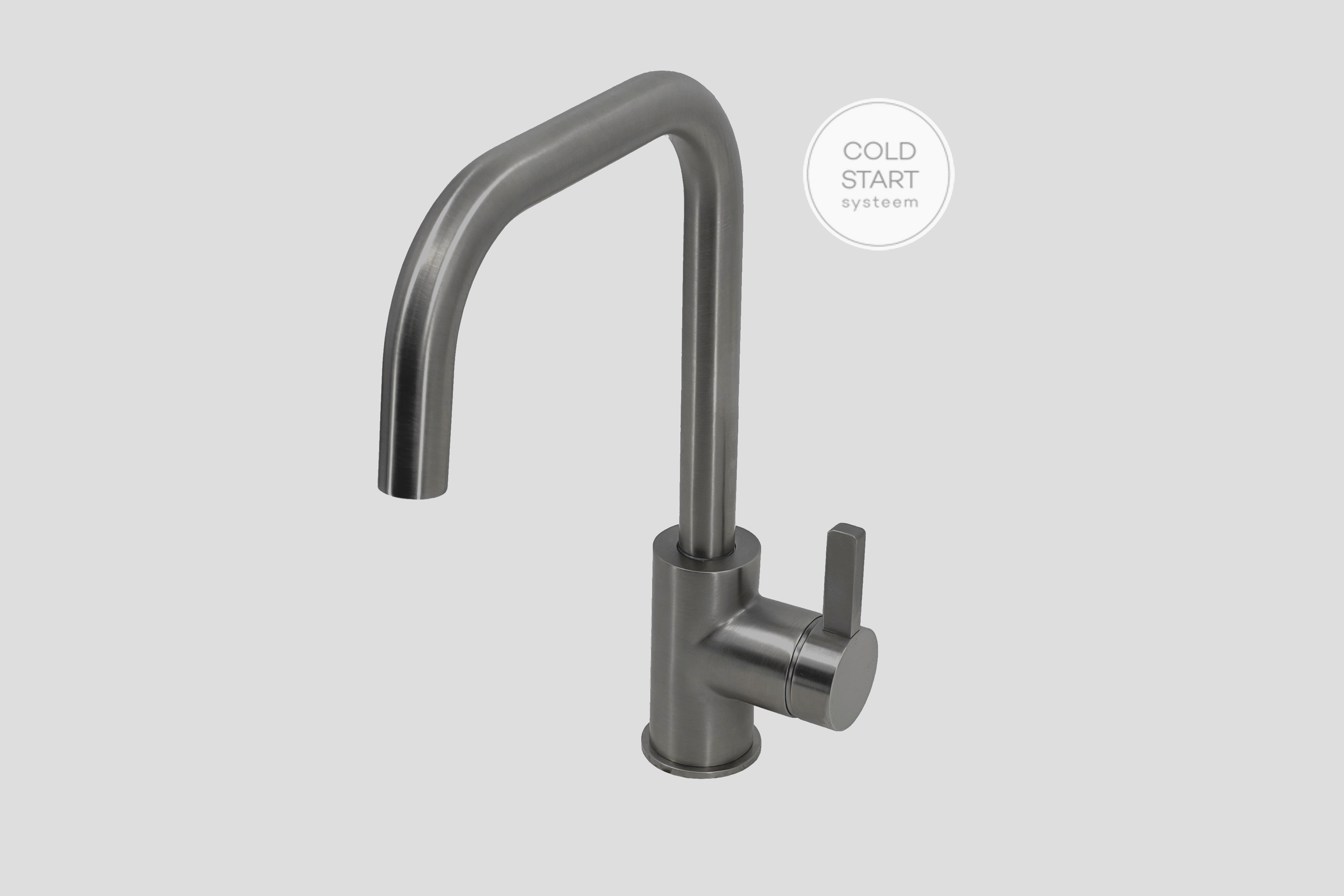 Lagoo Como Wastafelmengkraan m. hoge draaibare uitloop CM1110GM Brushed Gun Metal PVD