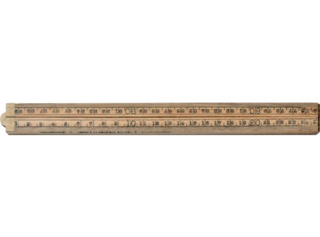 Duimstok 1m hout 4-delig