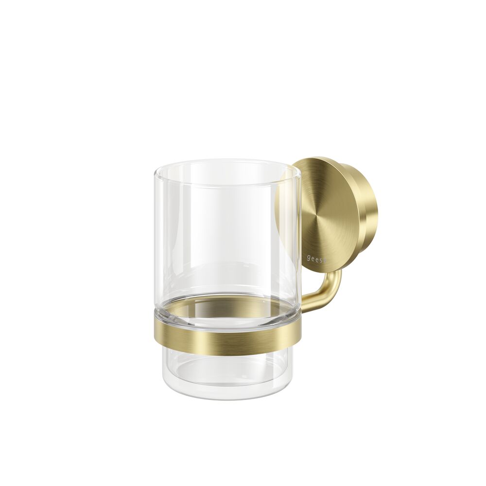 Geesa Opal glashouder met glas 917202-07 geborsteld goud