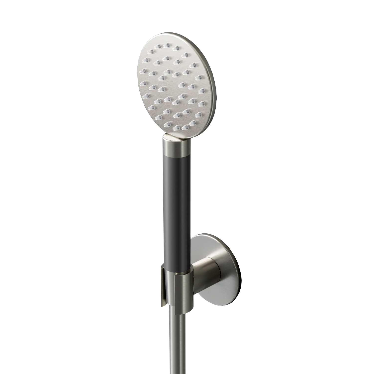 Hotbath Mate handdouche met wandsteun en doucheslang M448GN Geborsteld Nikkel