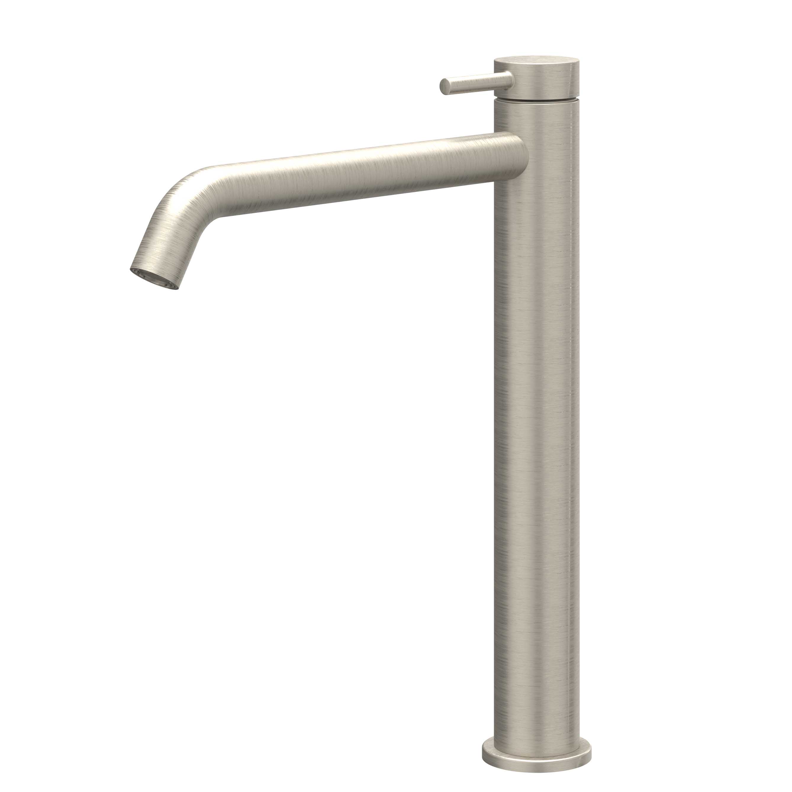 IVY Bond Eenhendel wastafelmengkraan opbouw model L coldstart 6100203 gebr. nickel PVD