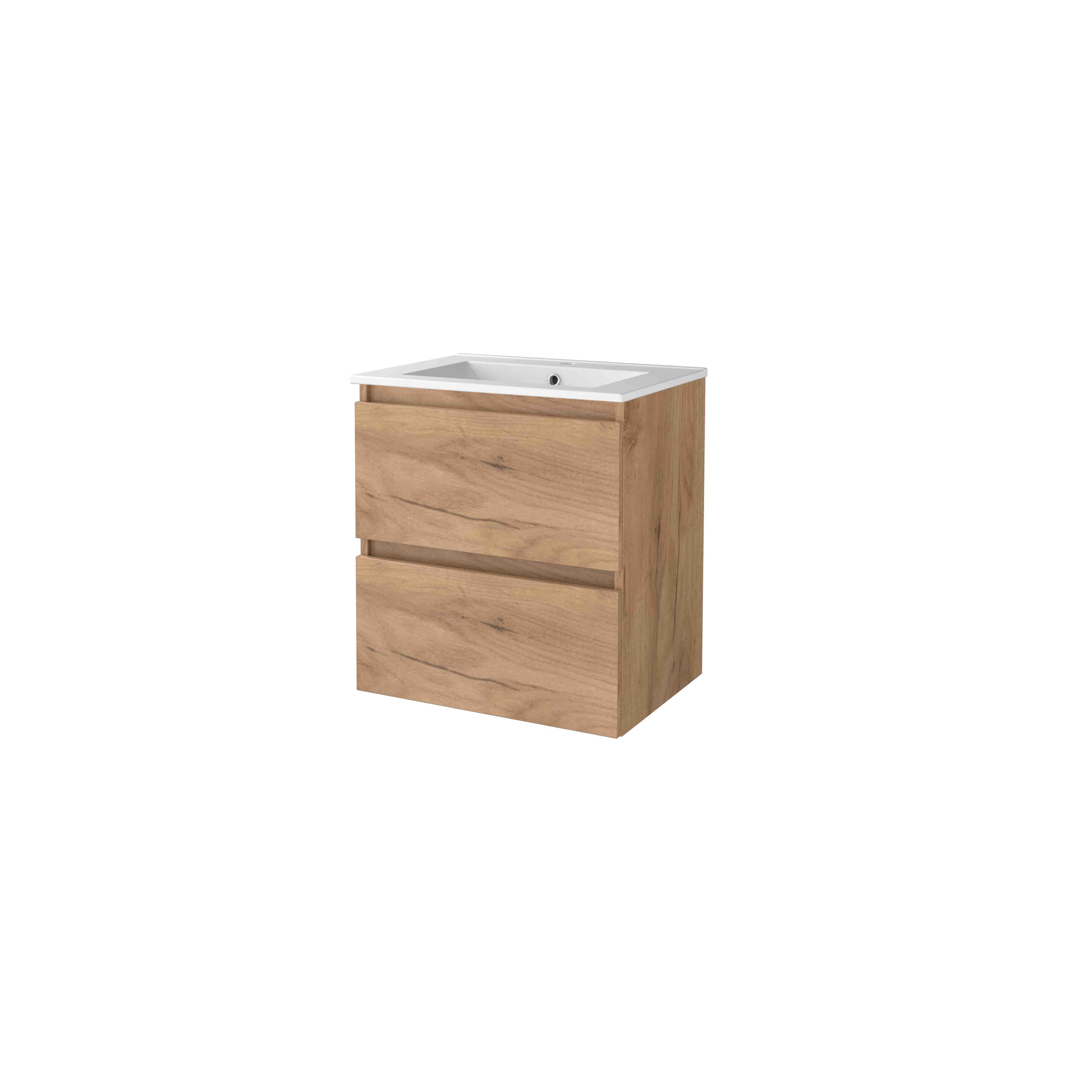 Basic Start 46 set 60x46cm greepl. 2 la keram. wast. 1 krgt. S46GL60PWO Whisky Oak