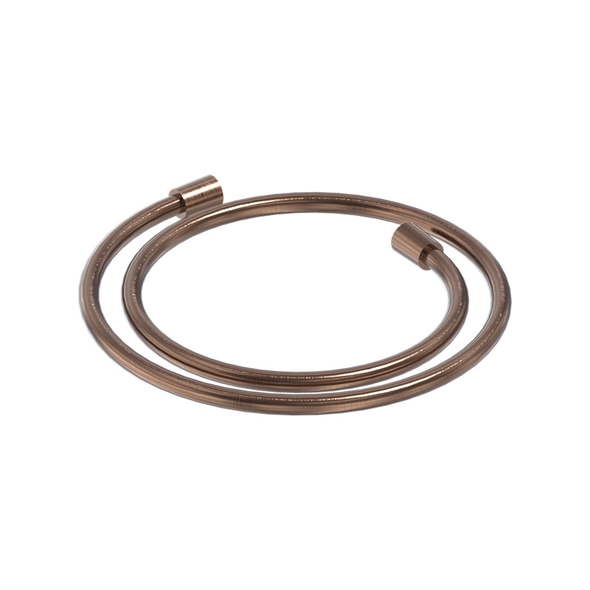 MAY Doucheslang smooth 125cm 6804705 Geborsteld mat koper PVD