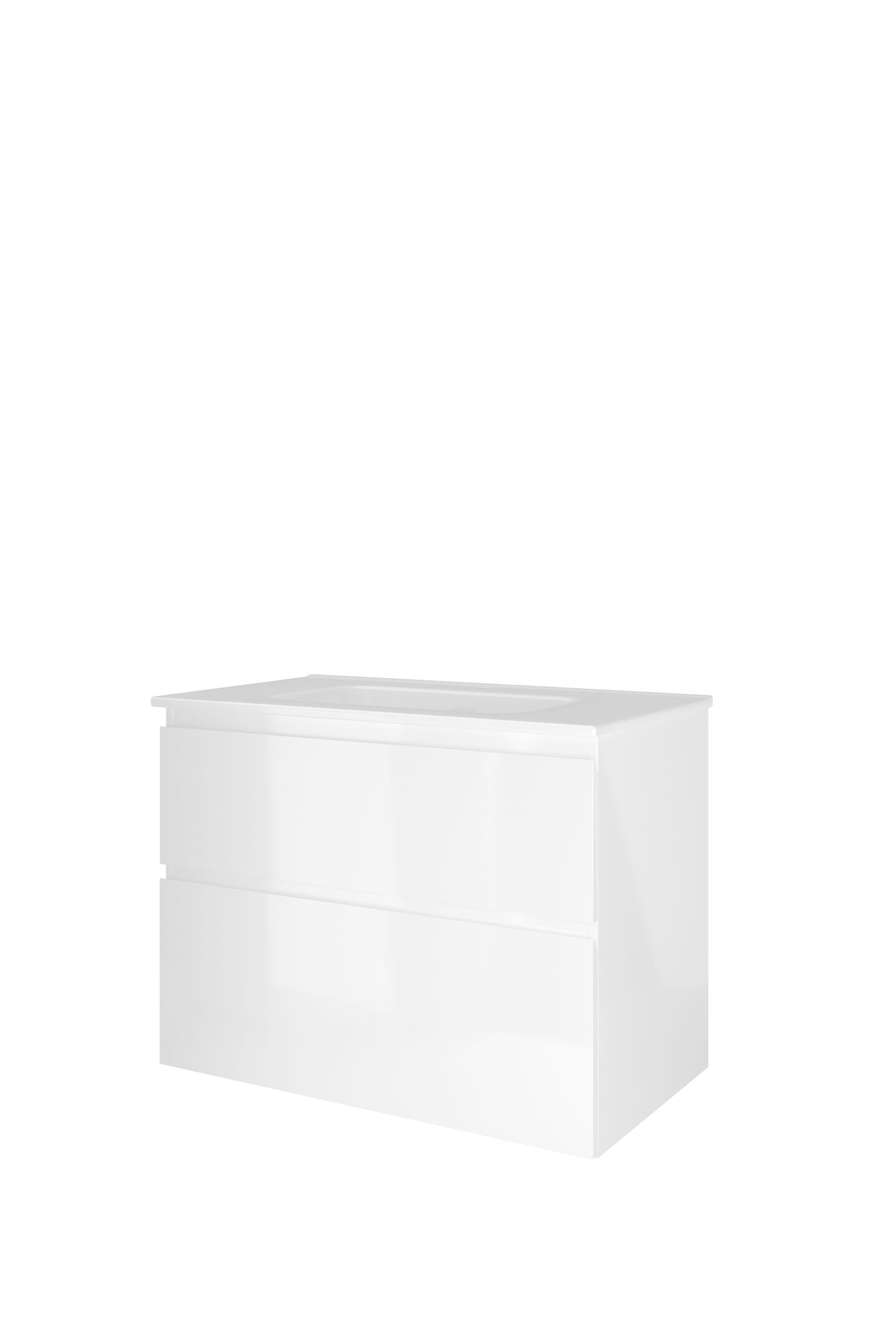 Proline set porselein Elegant wast. met 1 krgt. en onderk. a-sym. TGWC801GW Glans wit/Glans wit H620xB800xD460