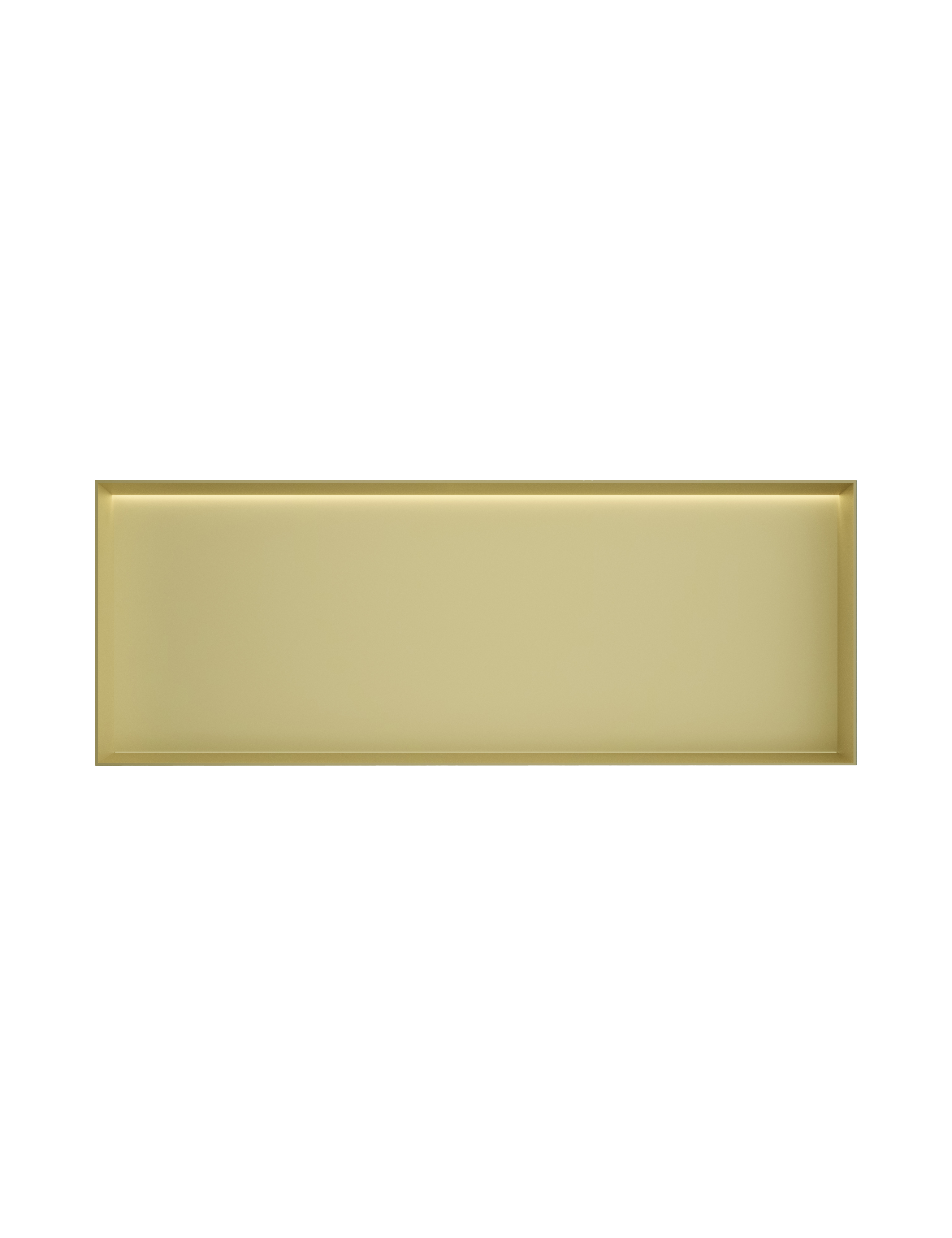 Hotbath More inbouwbox of inbouwnis 30x80x10cm frameless + LED BOX080FLBBP Geborsteld messing PVD