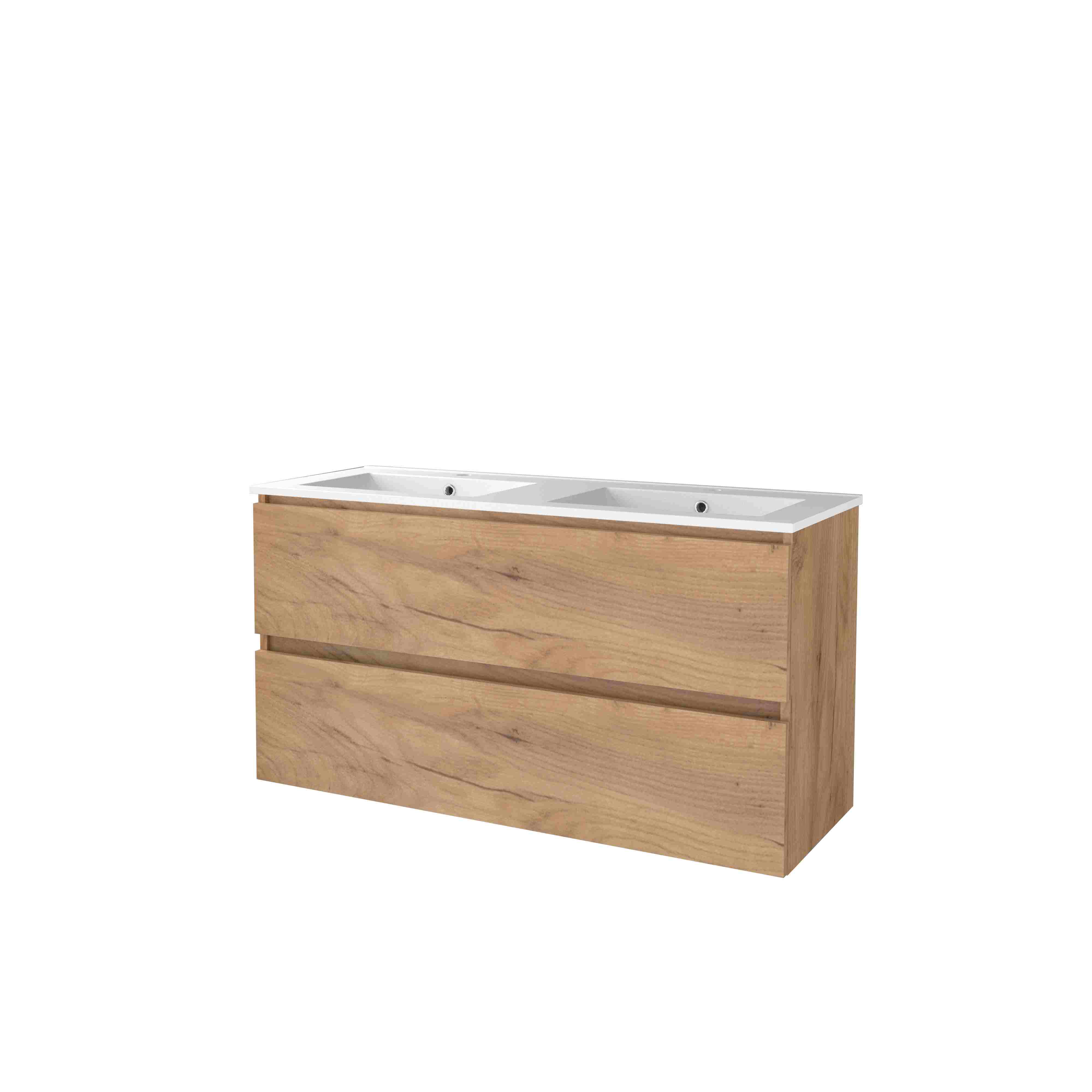 Basic Start 46 set 120x46cm greepl. 2 la keram. wast. 2 krgt S46GL1202PWO Whisky Oak