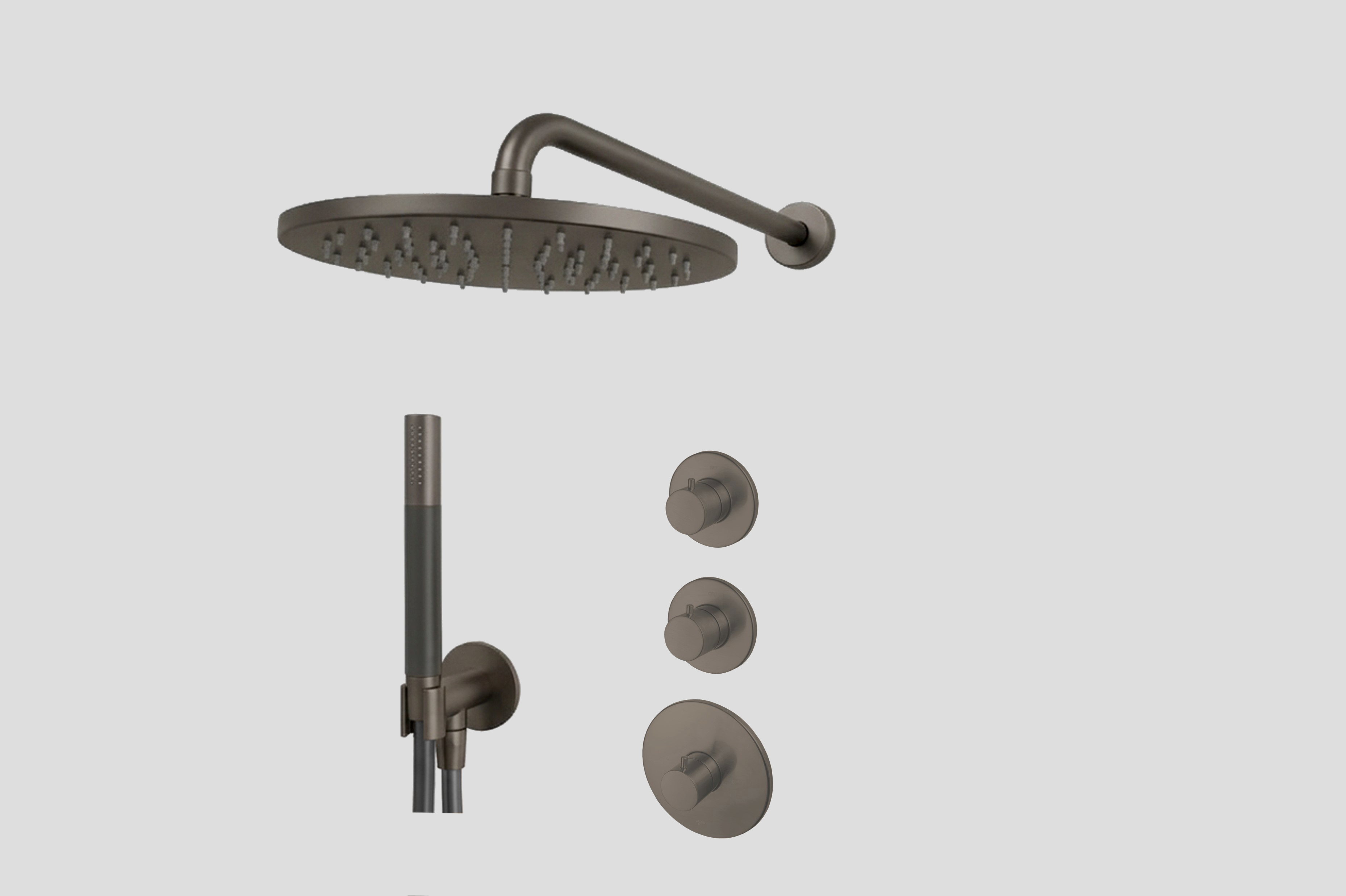 Lagoo Garda Lagoo Voordeel Set: thermostatische douche set met 2 stopkranen LVS2TC Tuscany