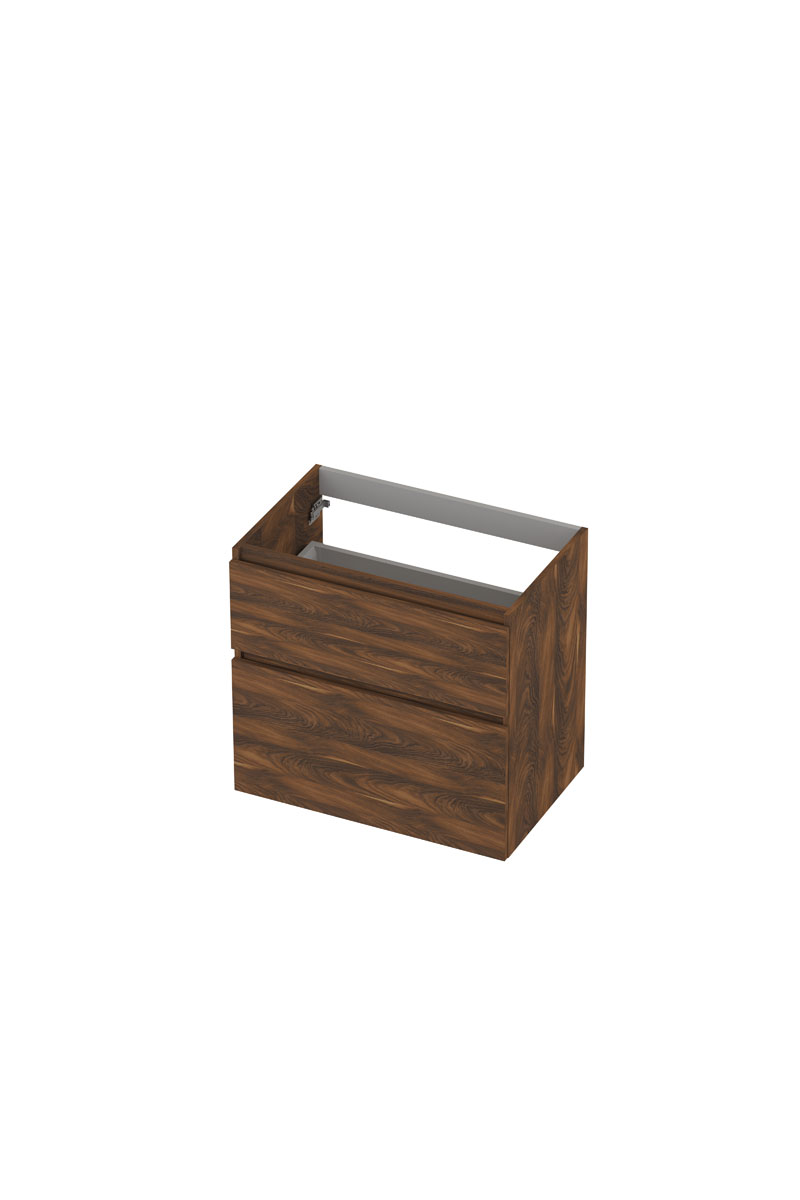 INK onderk. 2 la GL hout decor m. houten keerlijst a-symm. B700xD450xH650 Noten / 1257917