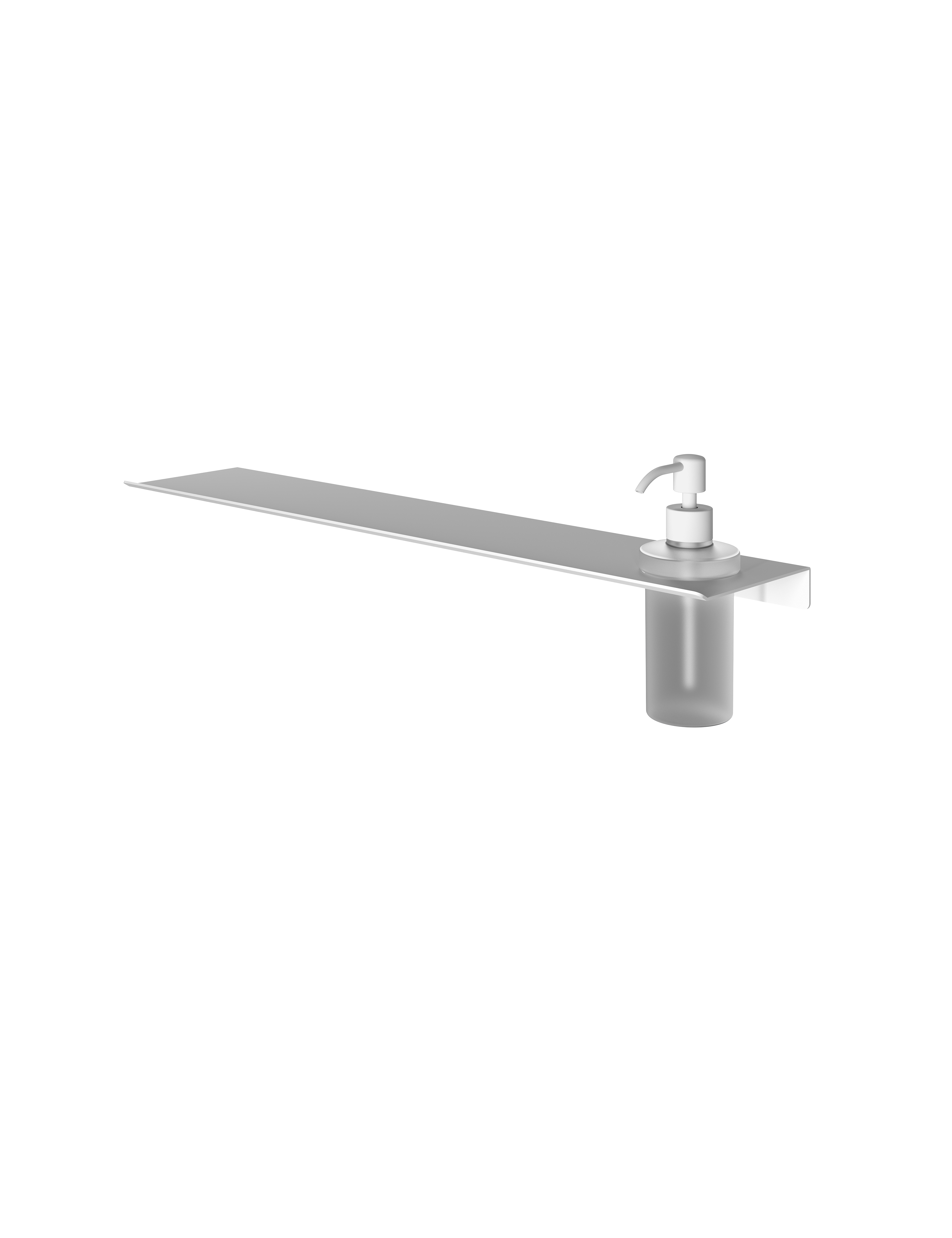 Hotbath More zeepdispenser glas voor planchet serie SHA09WH Mat wit
