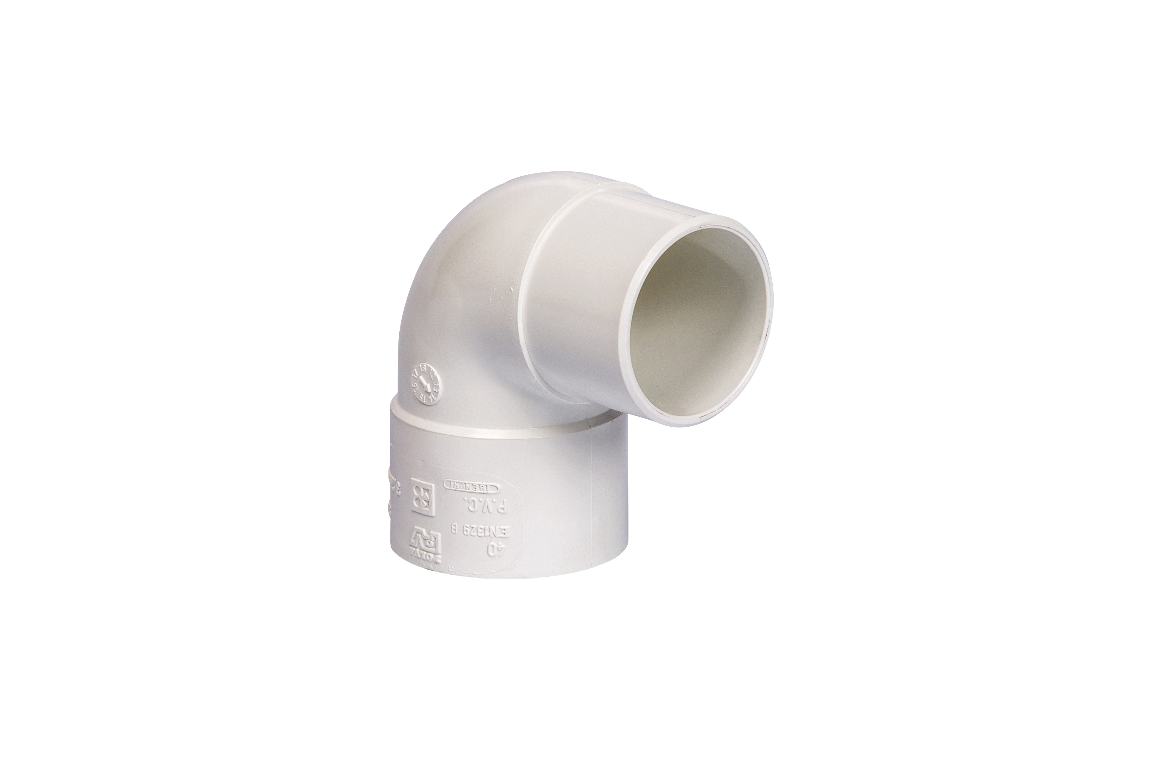 Lijm bocht 90G  32 m/s WIT 1196900582