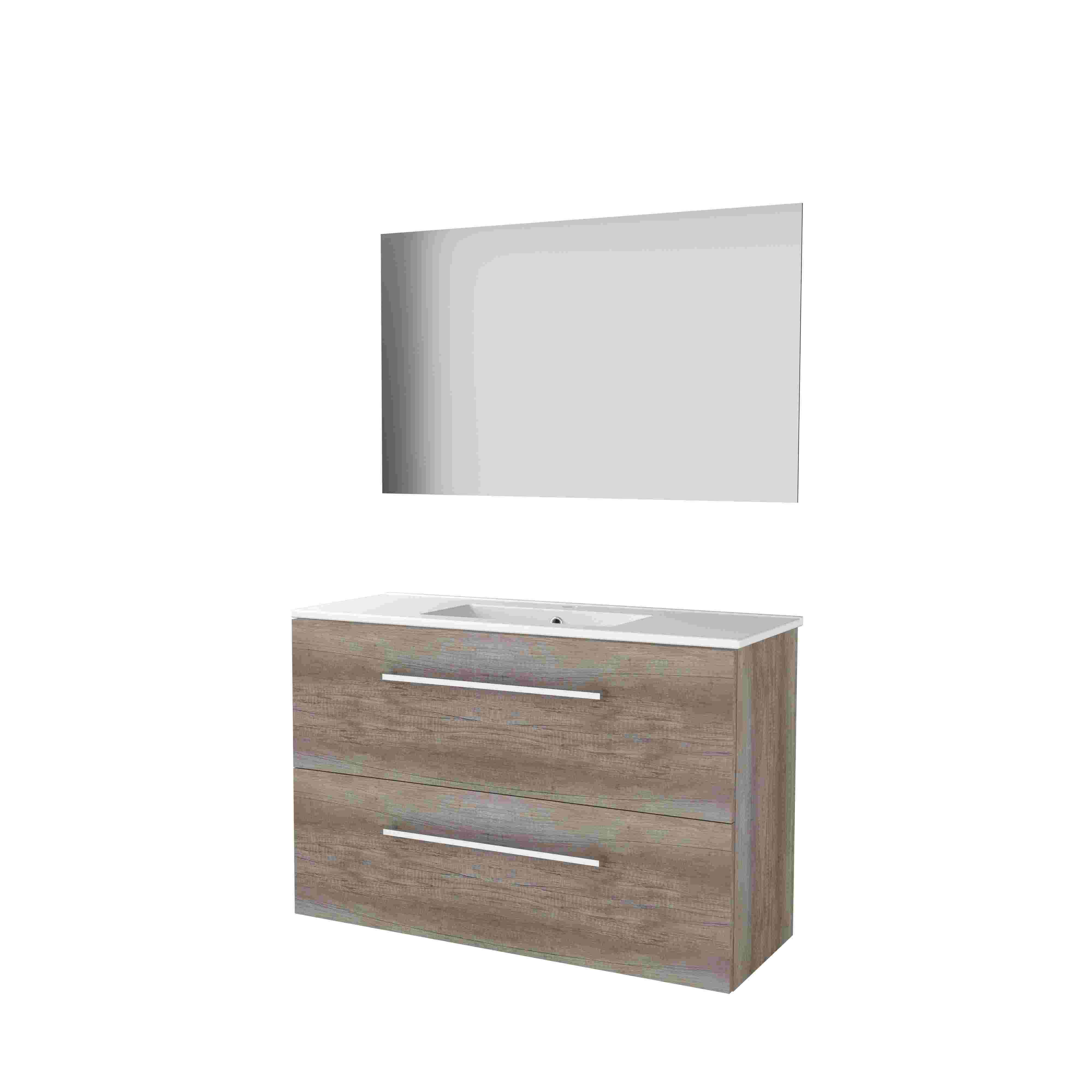 Basic Ultimate 39 onderk. GL incl. 2 la + pors. wast. incl. 1 krgt. incl. spg. m. LED ind. o+b B1000xD390 Scotch Oak / 1813680