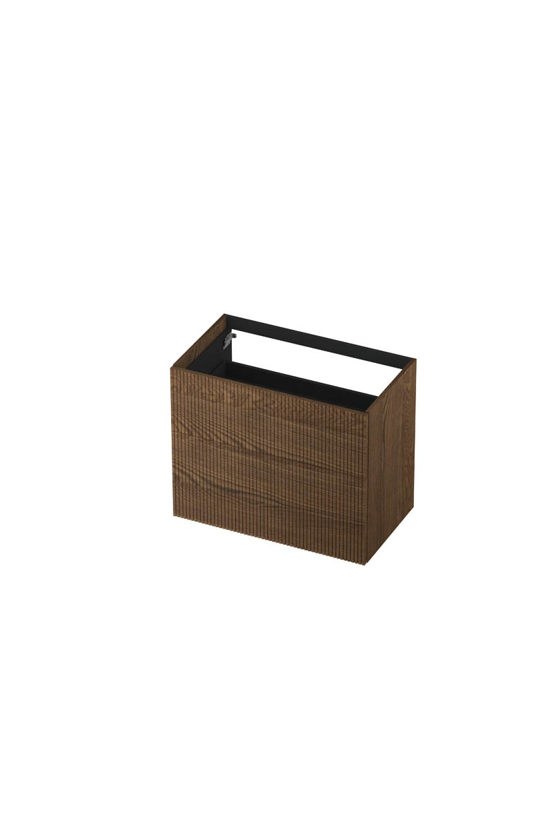 INK onderk. 2 la push to open verticaal gefreesd H650xB800xD450 Massief eiken chocolate / 1259036