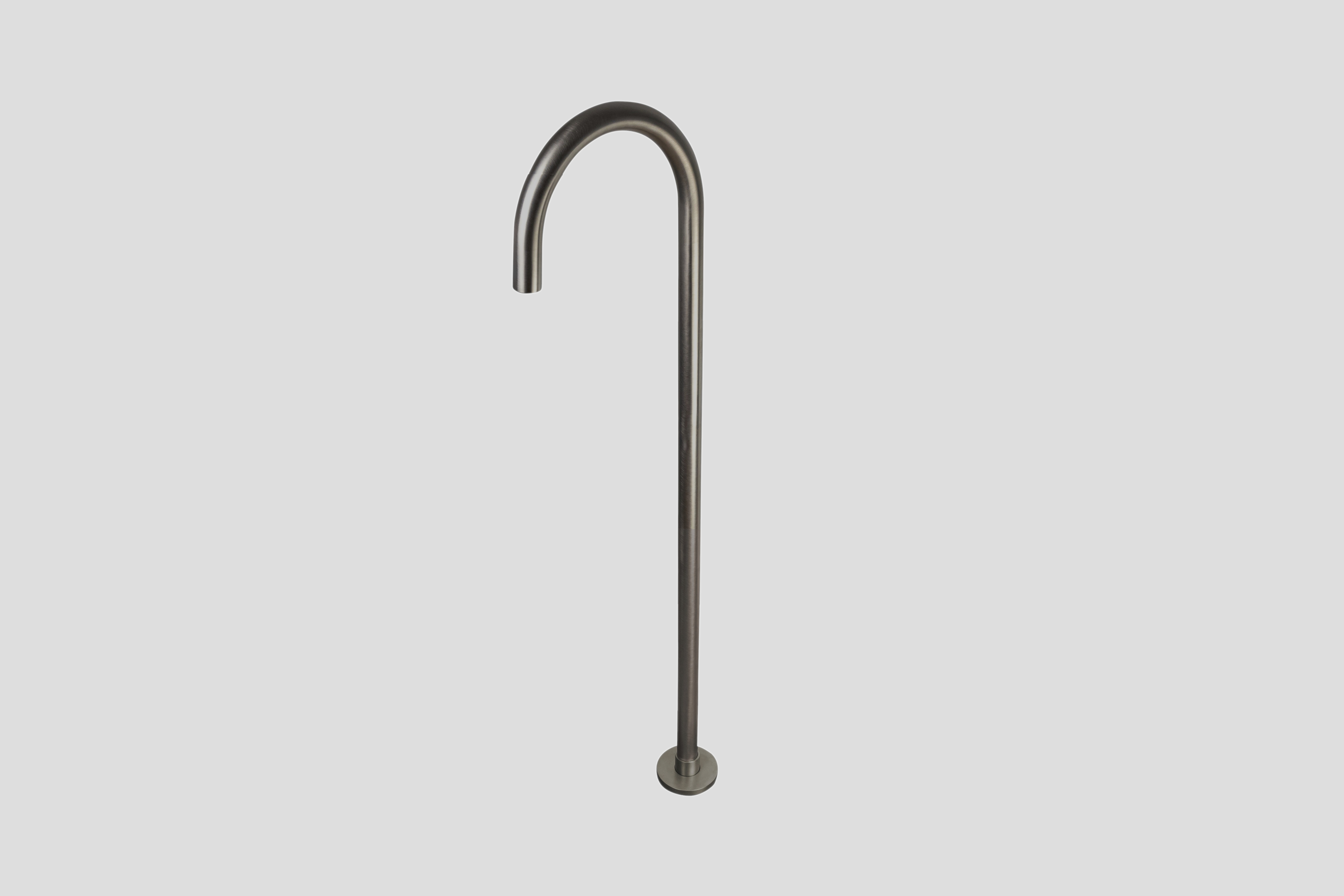 Lagoo Garda vrijstaande baduitloop afb.deel G3202GM Brushed Gun Metal PVD