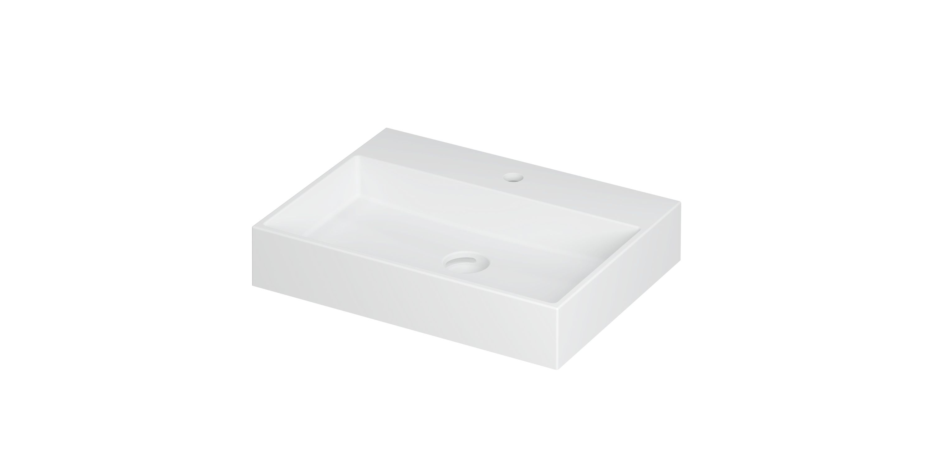 INK United wast. porselein m. 1 krgt. incl. click plug en verb. overl. 0206012 Mat wit