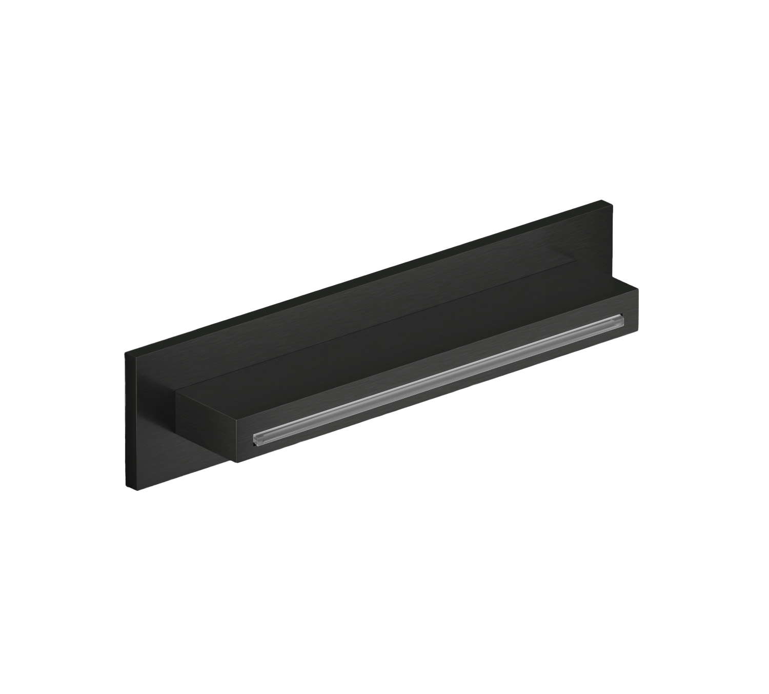 Hotbath Mate Cascade opbouw wand M161MBP Mat Zwart PVD