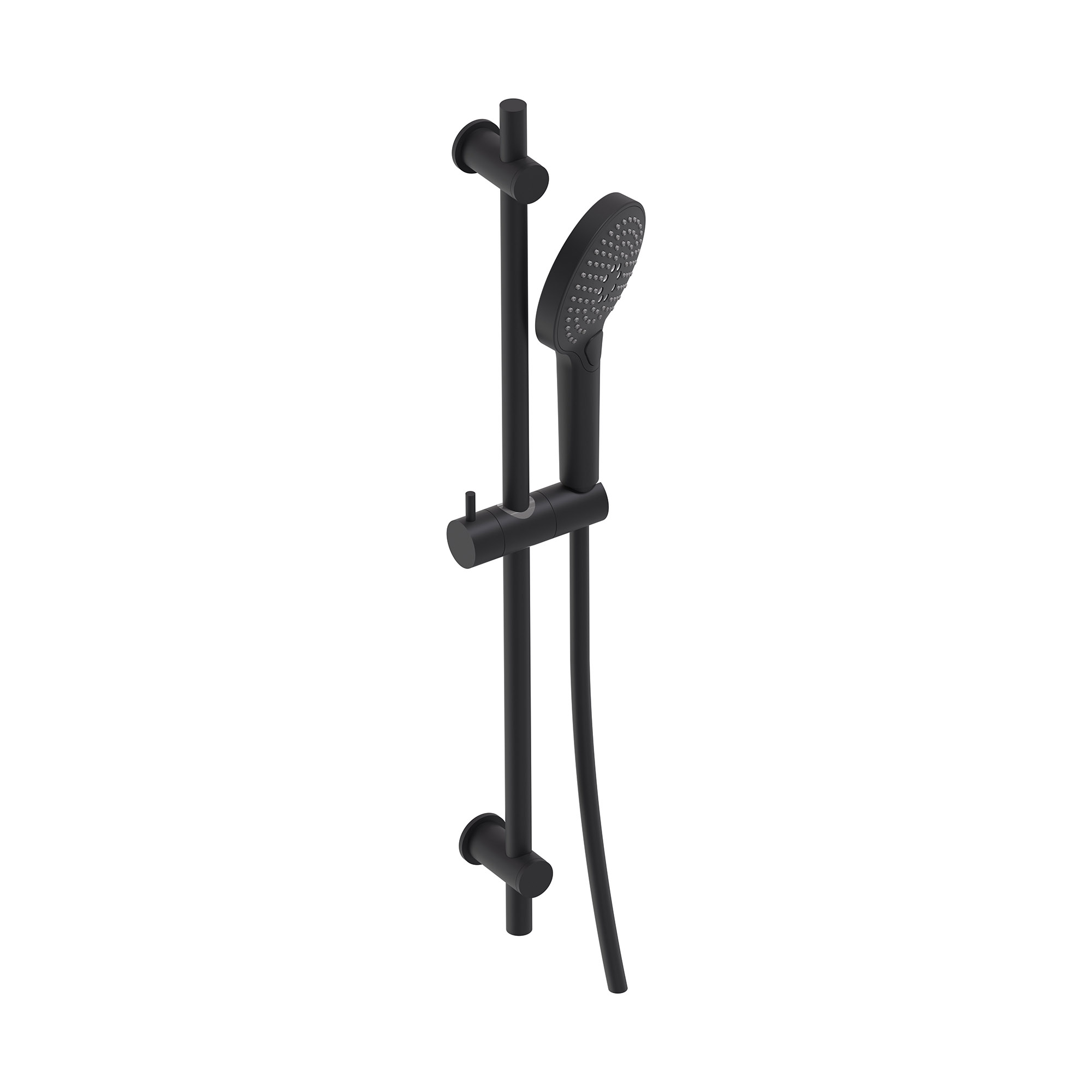 MAY Glijstangset met 3-standen handdouche doucheslang en glijstang 70cm 6804052 Mat zwart PED