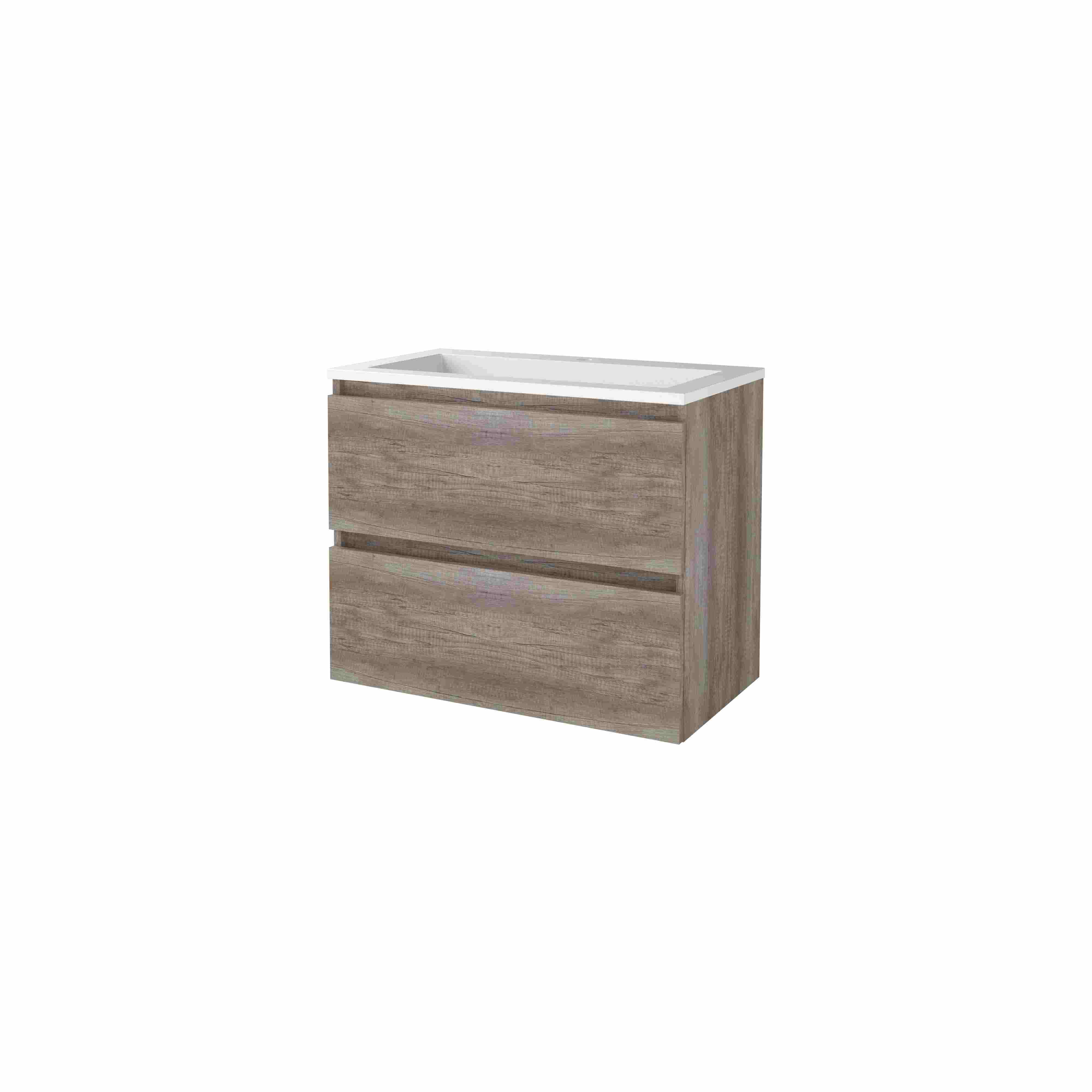 Basic Start 46 set 80x46cm greepl. 2 la Acryl wast. 1 krgt. S46GL80ASO Scotch Oak