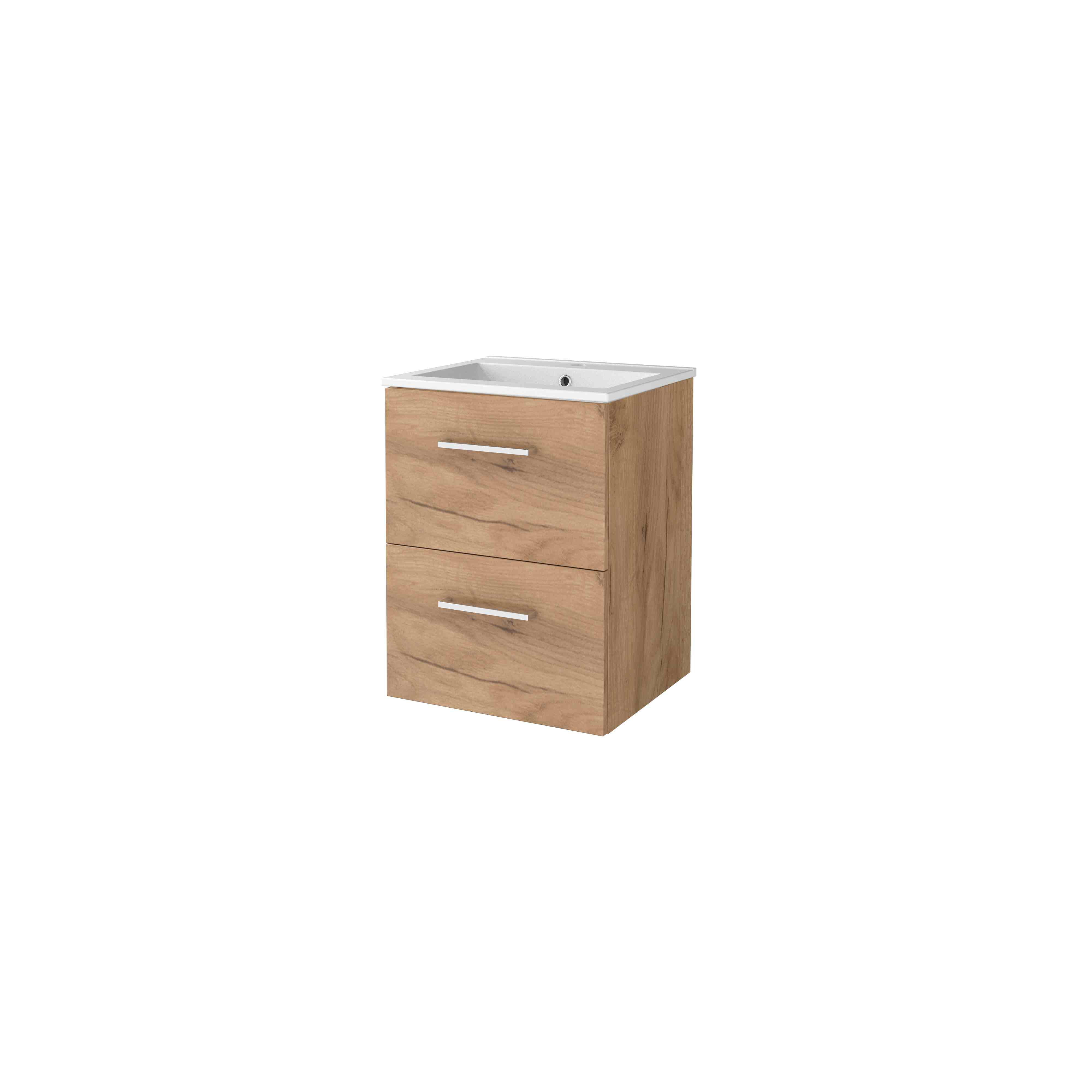 Basic Start 46 set 50x46cm met gr. 2 la keram. wast. 1 krgt. S46GR50PWO Whisky Oak