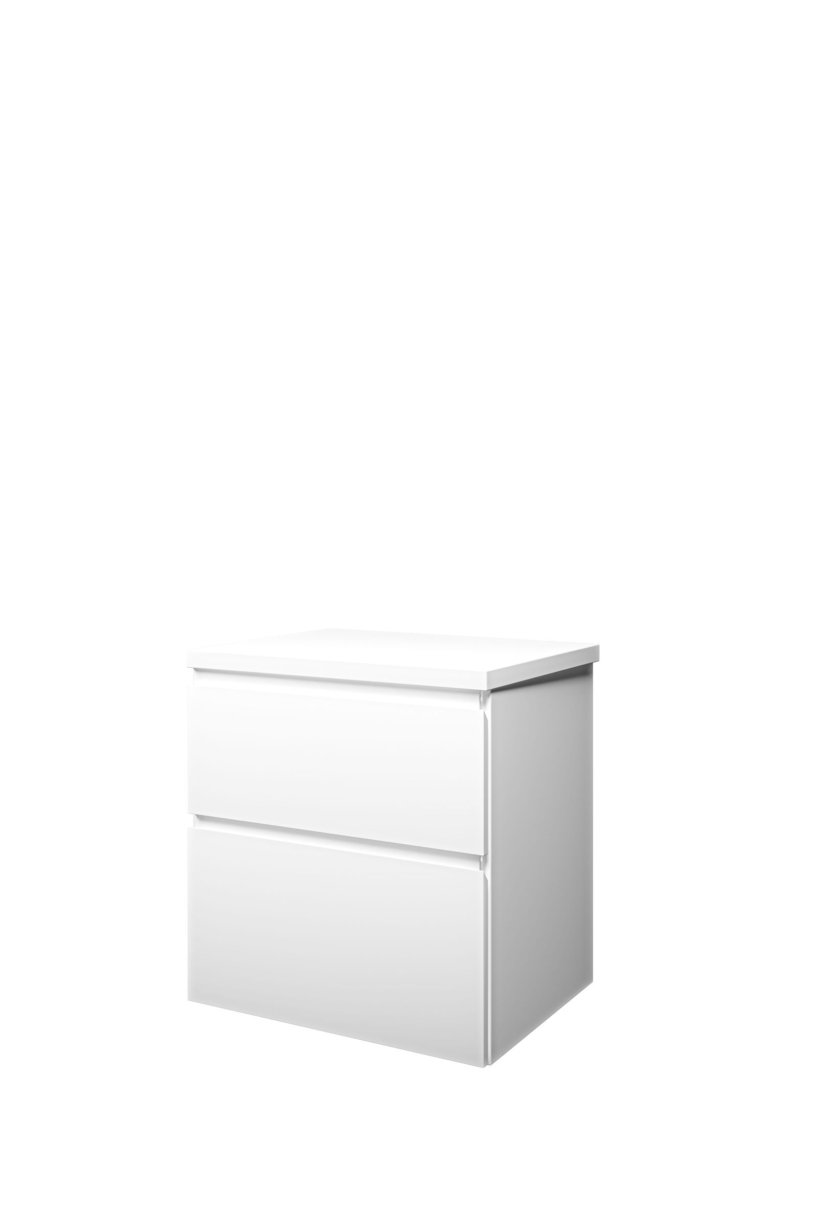 Proline set Top afdekplaat en onderk. a-sym. 1817285 Mat wit H632xB600xD460
