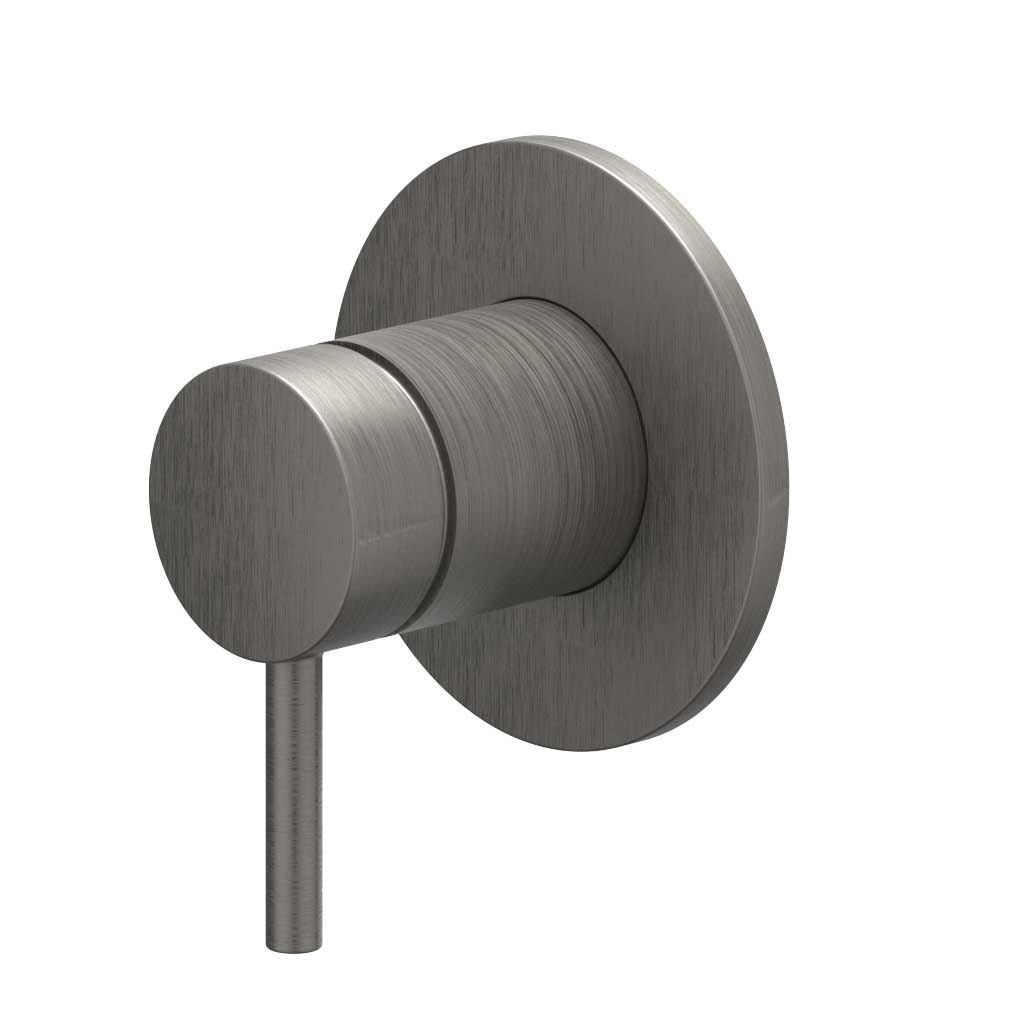 IVY Bond Afbouwdeel inbouw douchemengkraan eenhendel met ronde rozet 6201056 gebr. metal black PVD