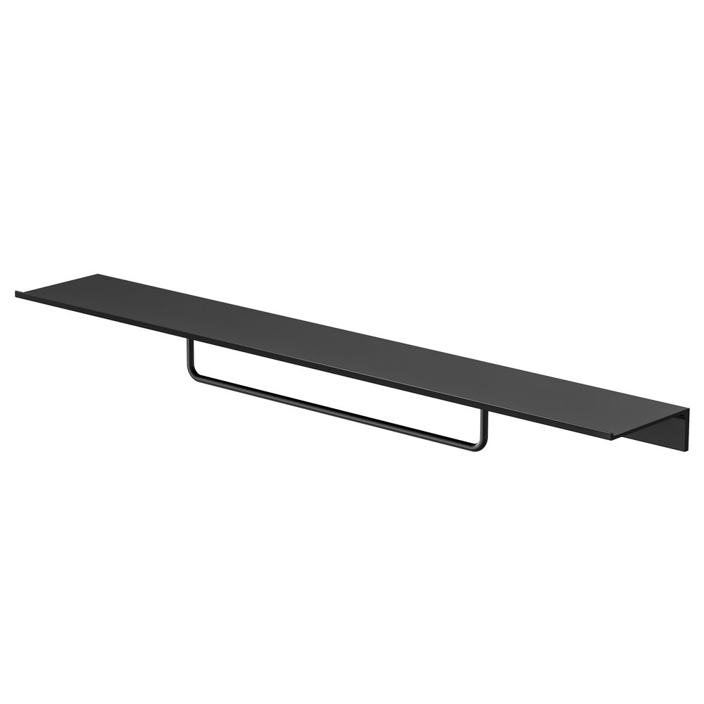 Geesa Leev Planchet 80 cm met handdoekrek 40 cm Zwart 918207-06-800