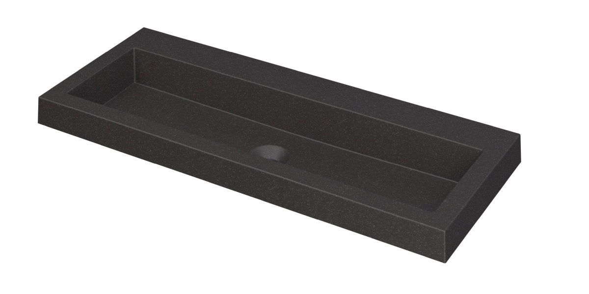 INK Dock wast. Quartz z. krgt. 3415220 Quartz zwart H60xB1000xD400