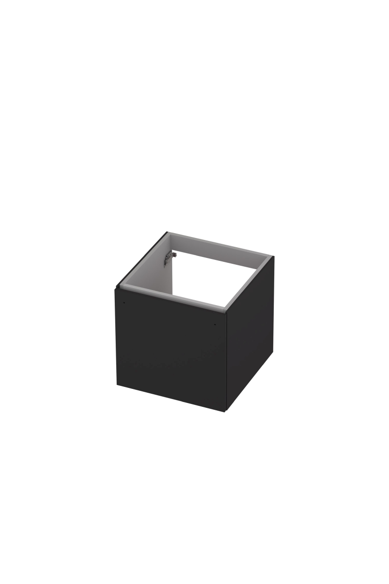 INK UFO onderk. 1 lade softclose met greep gelakt 1258001 Mat zwart H450xB480xD480