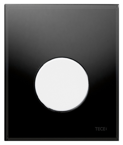 TECEloop urinoir bedieningsplaat 9242654  -  Glas zwart toets wit