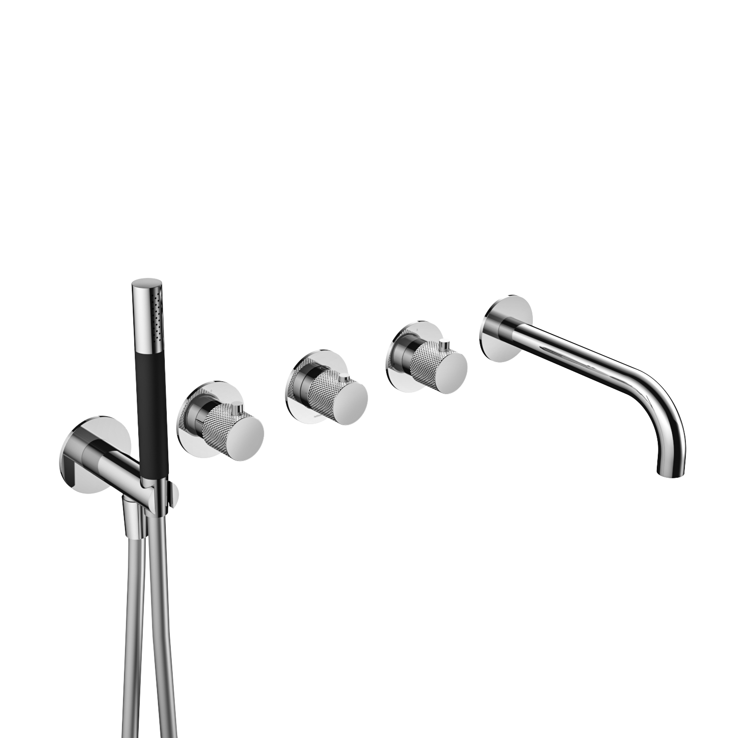 Hotbath Cobber X inbouw douchetherm. m. 2 stopkranen m. uitl. CX7172EXTCR Chroom