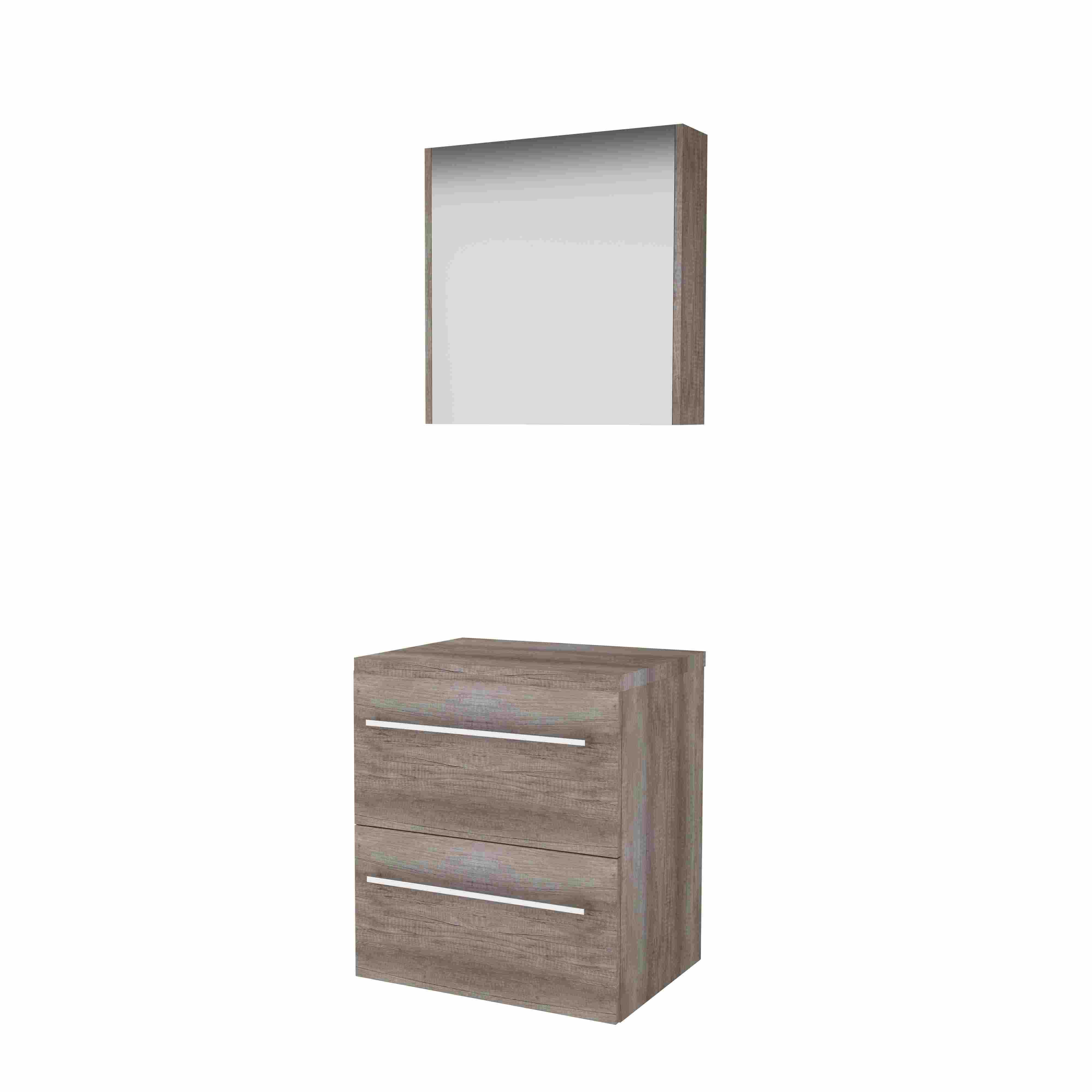 Basic Comfort 46 onderk. m. gr. incl. 2 la + afdekplaat incl. sp.kast B600xD460 Scotch Oak / 1813641