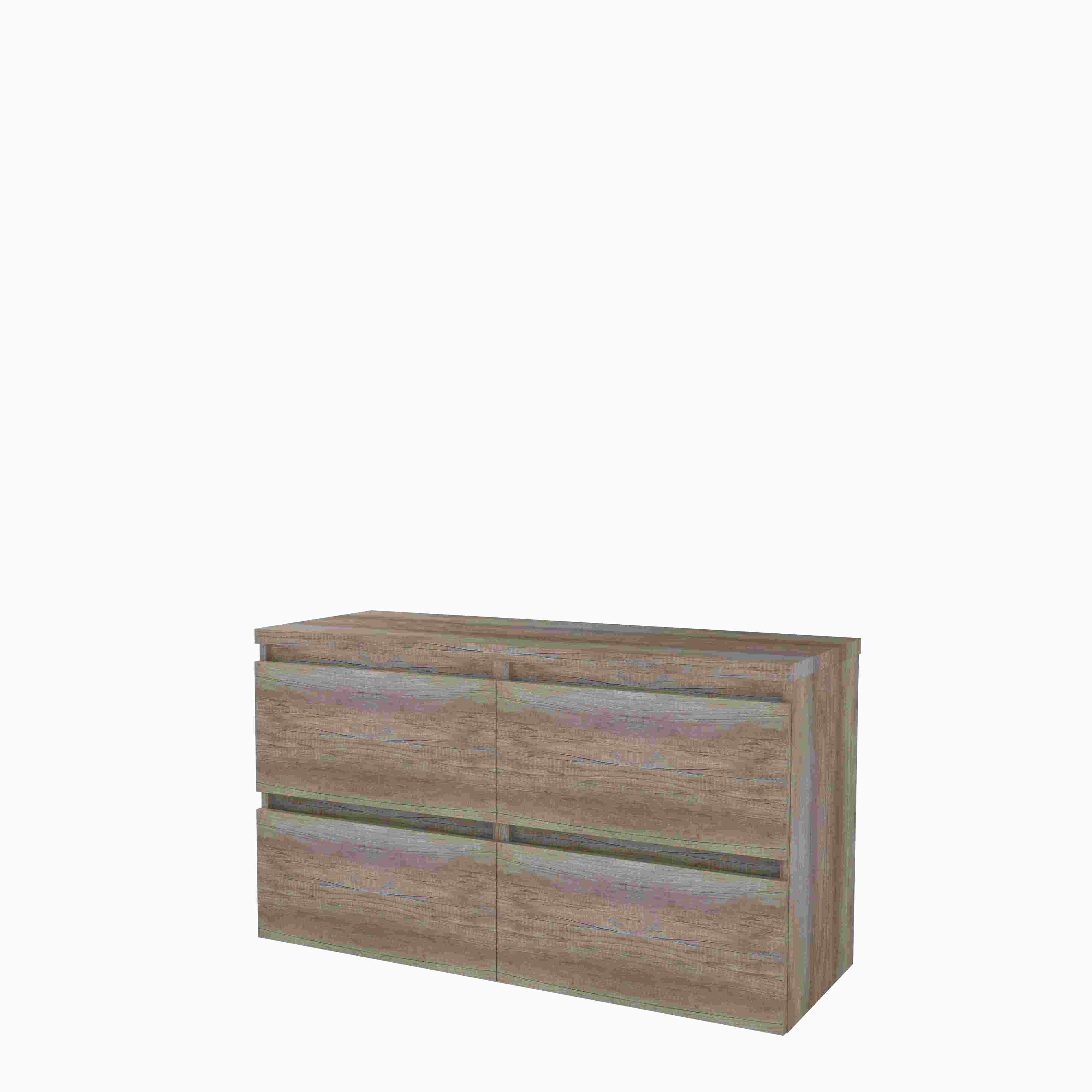 Basic Start 46 onderk. GL incl. 4 la + afdekplaat B1200xD460 Scotch Oak / 1813437