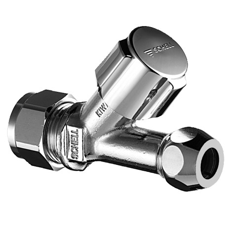 Schell stopkraan recht model 12x10mm (5931)