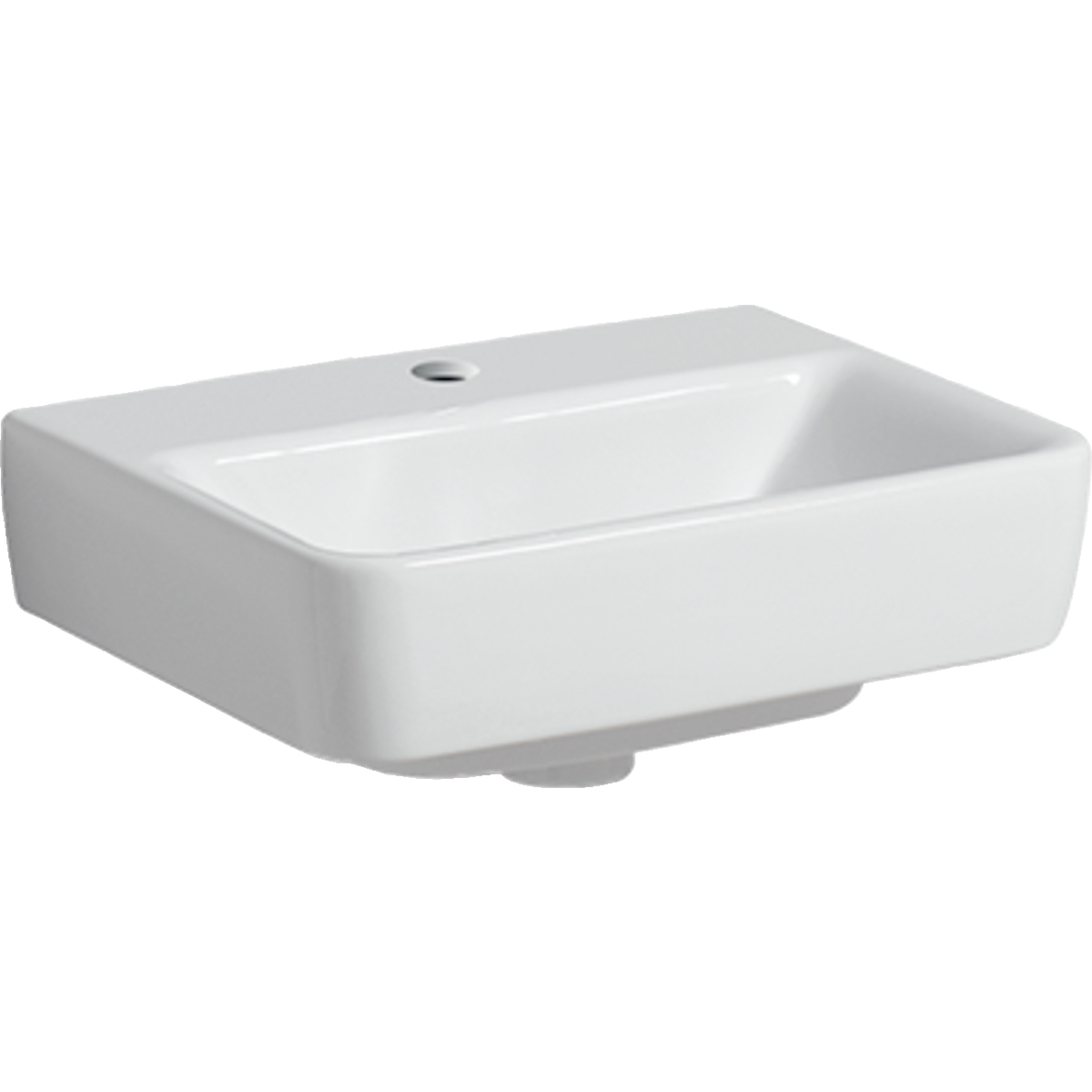 Geberit Renova Plan fontein 45x34cm m. krgt. z. overl. Tect/wit 501.625.00.8