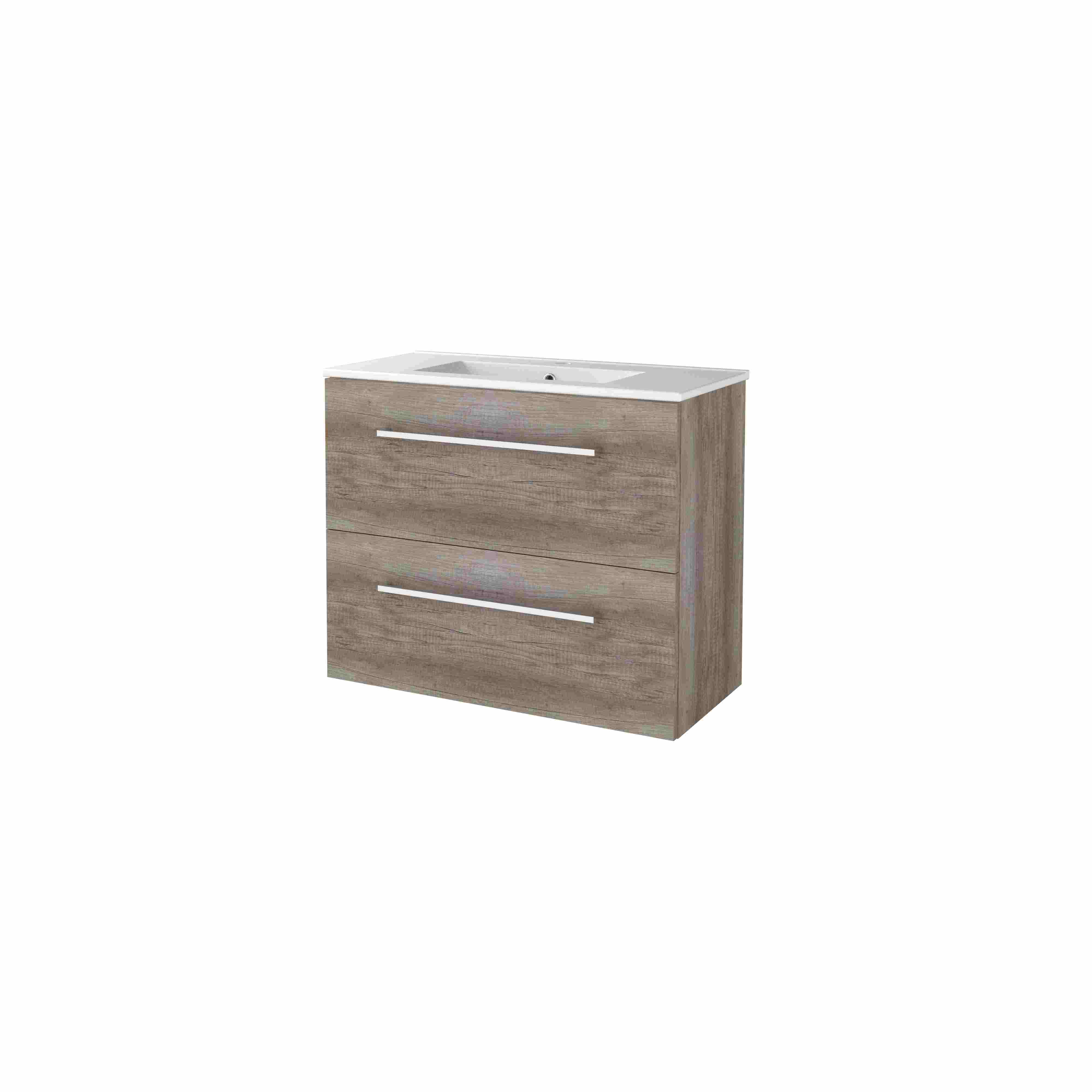 Basic Start 39 set 80x39cm met gr. 2 la keram. wast. 1 krgt. S39GR80PSO Scotch Oak