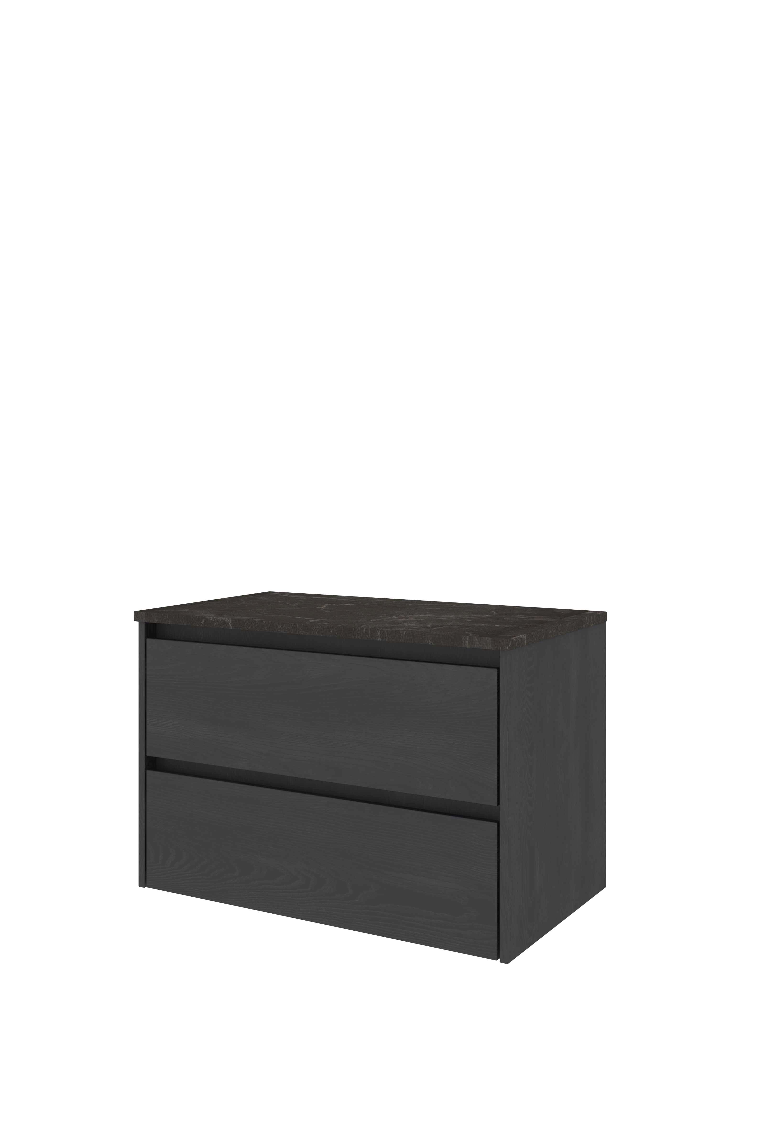 Proline Set Top afdekplaat hardsteen en onderkast sym. 1817887 Black oak/Blue stone 800x460x540
