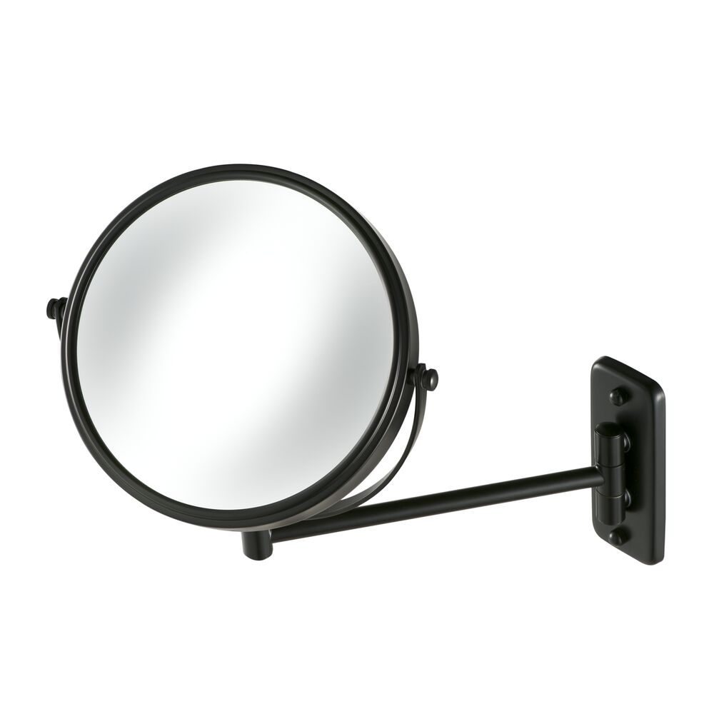 Geesa scheerspiegel 1 arm normaal en 3x vergrotend 200 mm 911085-06 zwart