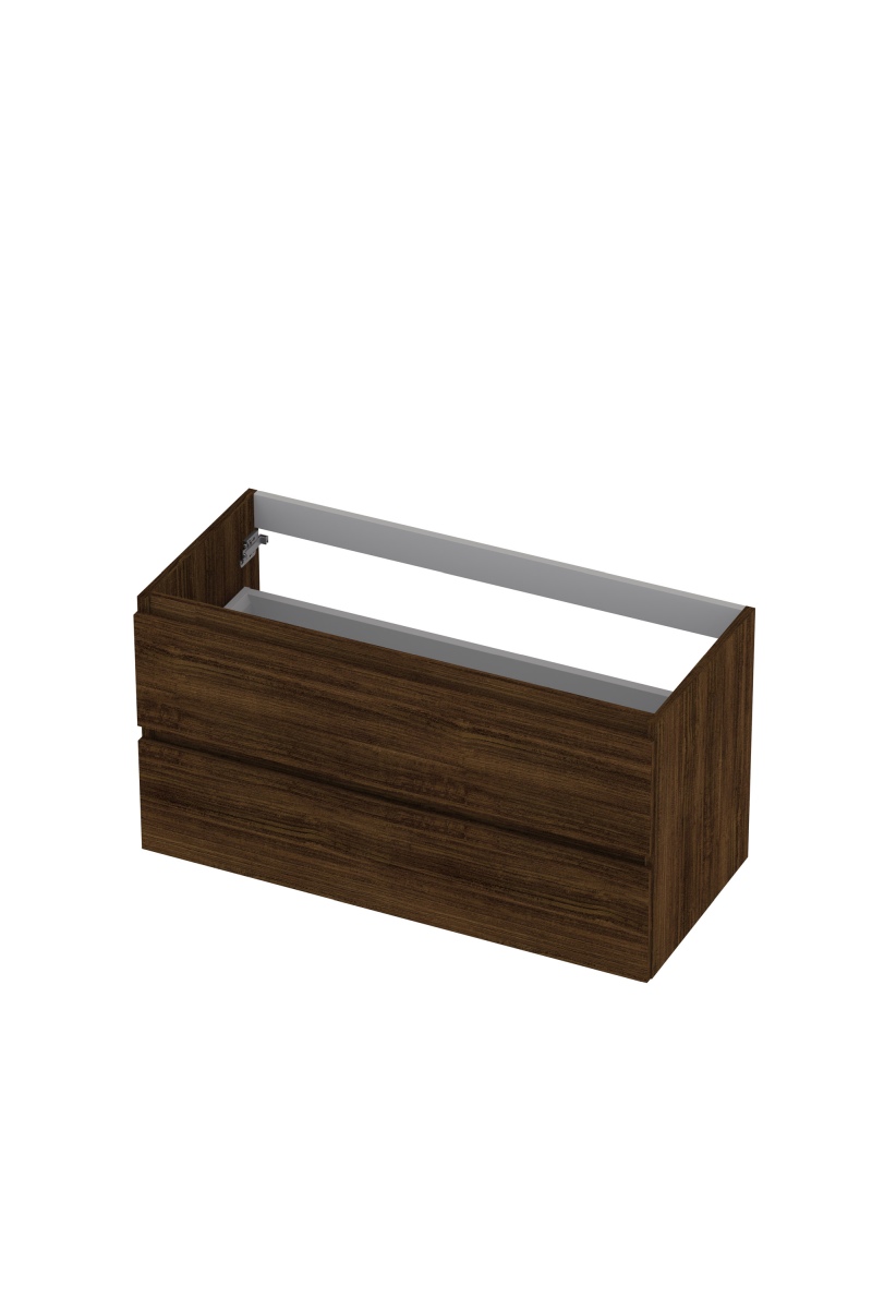 INK onderk. 2 laden greepl. met houten keerlijst 1257150 Koper eiken H520xB1000xD450