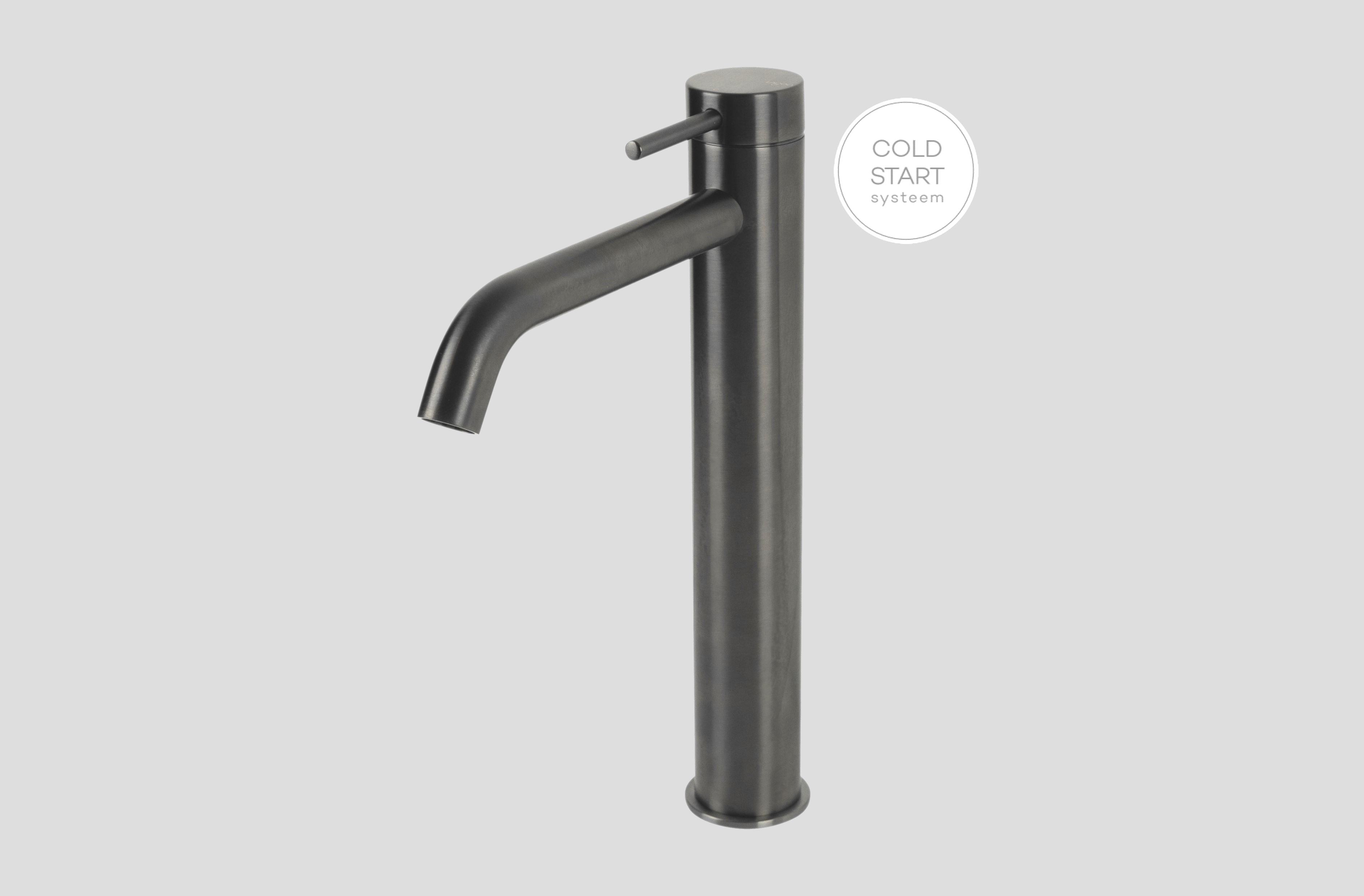 Lagoo Garda wastafelmengkraan high G1104GM Brushed Gun Metal PVD