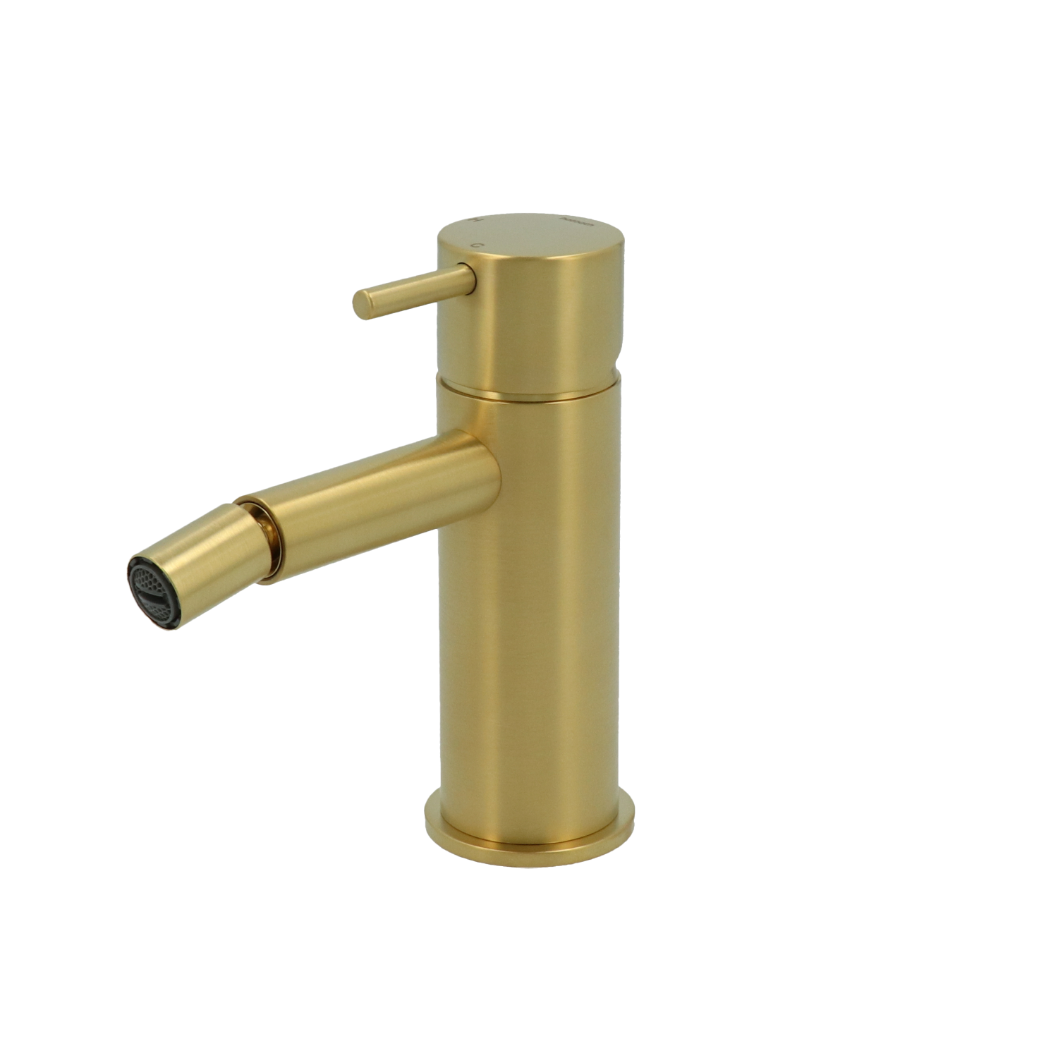 Hotbath Cobber bidetmengkraan zonder waste CB018BBP Geborsteld Messing PVD
