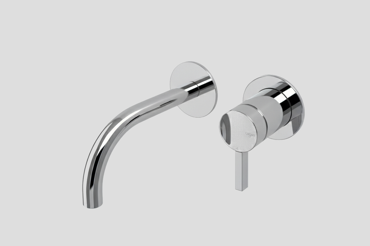 Lagoo Como Inbouw wastafelmengkraan afbouwdeel m. uitloop 19 cm CM1200-19CH Chrome