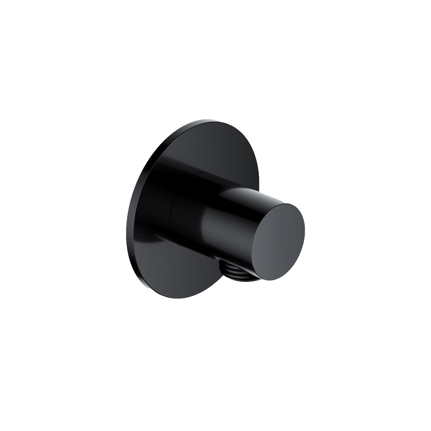 Hotbath Ace wanduitlaat AC517PBP Gepolijst Zwart PVD