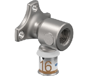 Uponor S Press Plus pers muurplaat met ronde flens kort model 16x1/2 1070639