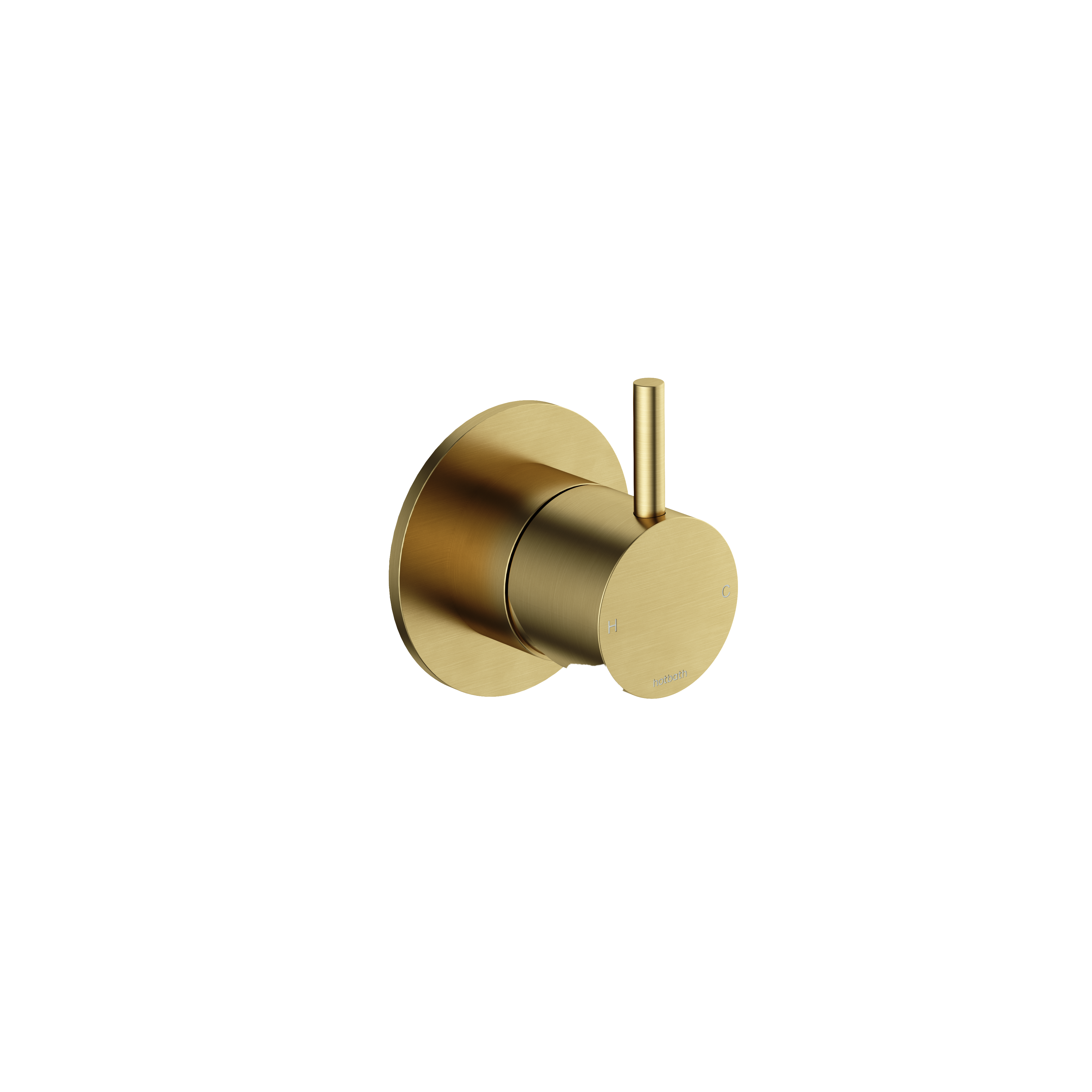 Hotbath Cobber afbouwdeel inbouw douche mengkraan CB131EXTBBP Geborsteld messing PVD