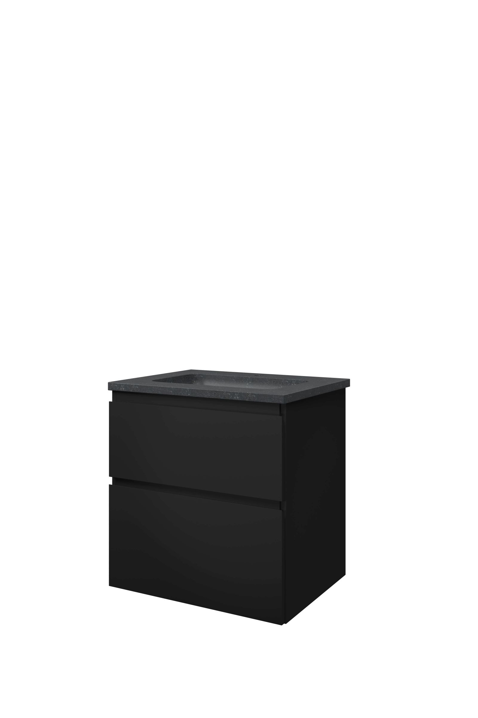 Proline set hardsteen Elegant wast. met 1 krgt. en onderk. sym. 1815716 Mat zwart/Blue stone H545xB600xD460