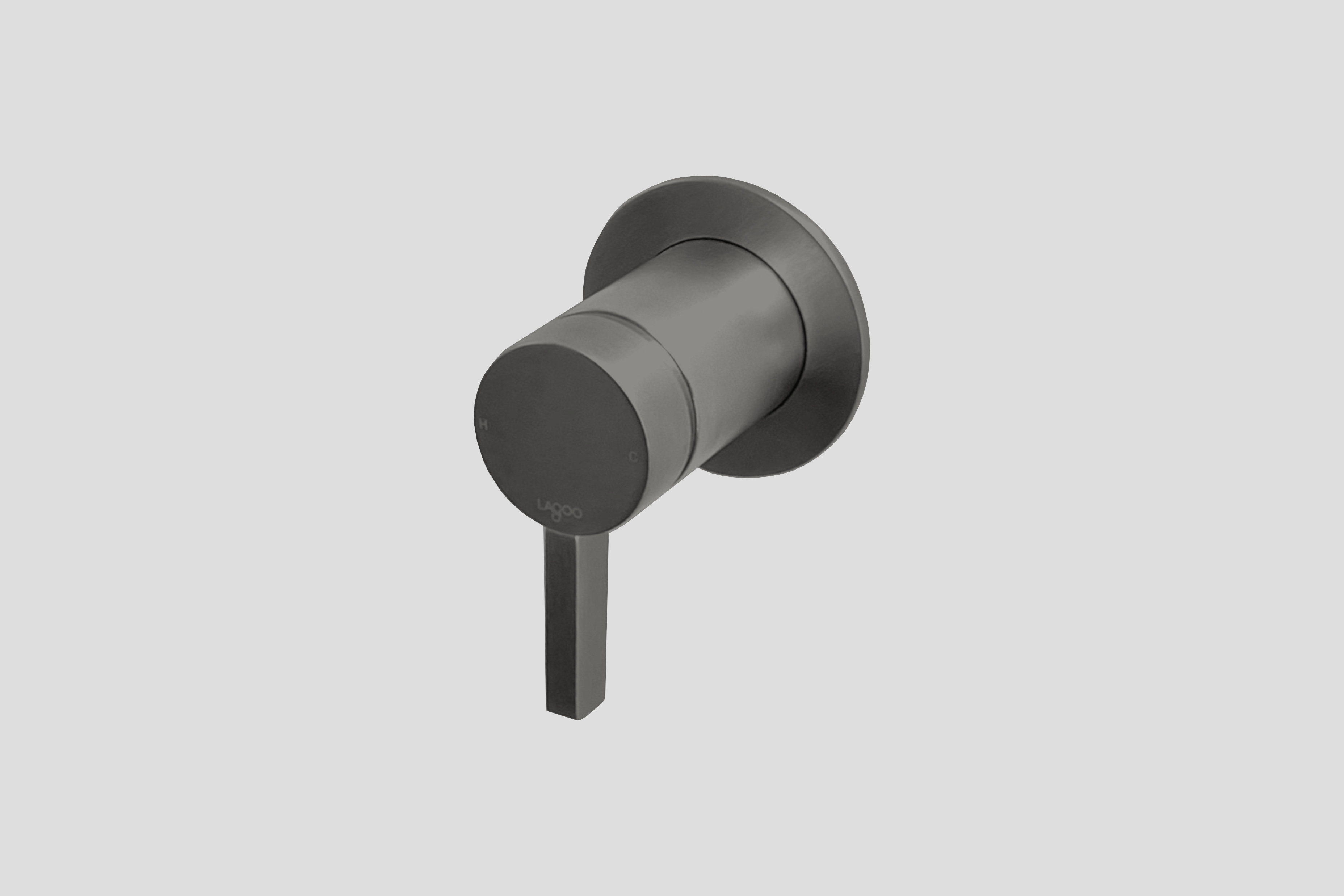 Lagoo Como Inbouw douche-/badmengkraan CM2210GM Brushed Gun Metal PVD