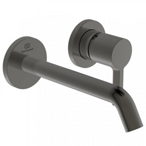 IS Joy wandmengkraan uitloop 18cm 2 opbouwdelen A7378A5 Magnetic Grey