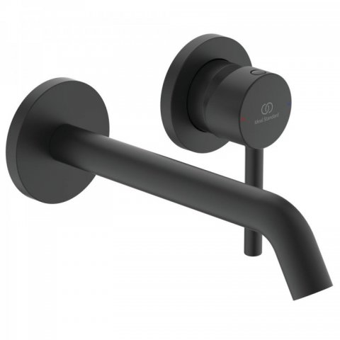 IS Ceraline wandmengkraan met uitloop opbouwdeel A6938XG Silk Black
