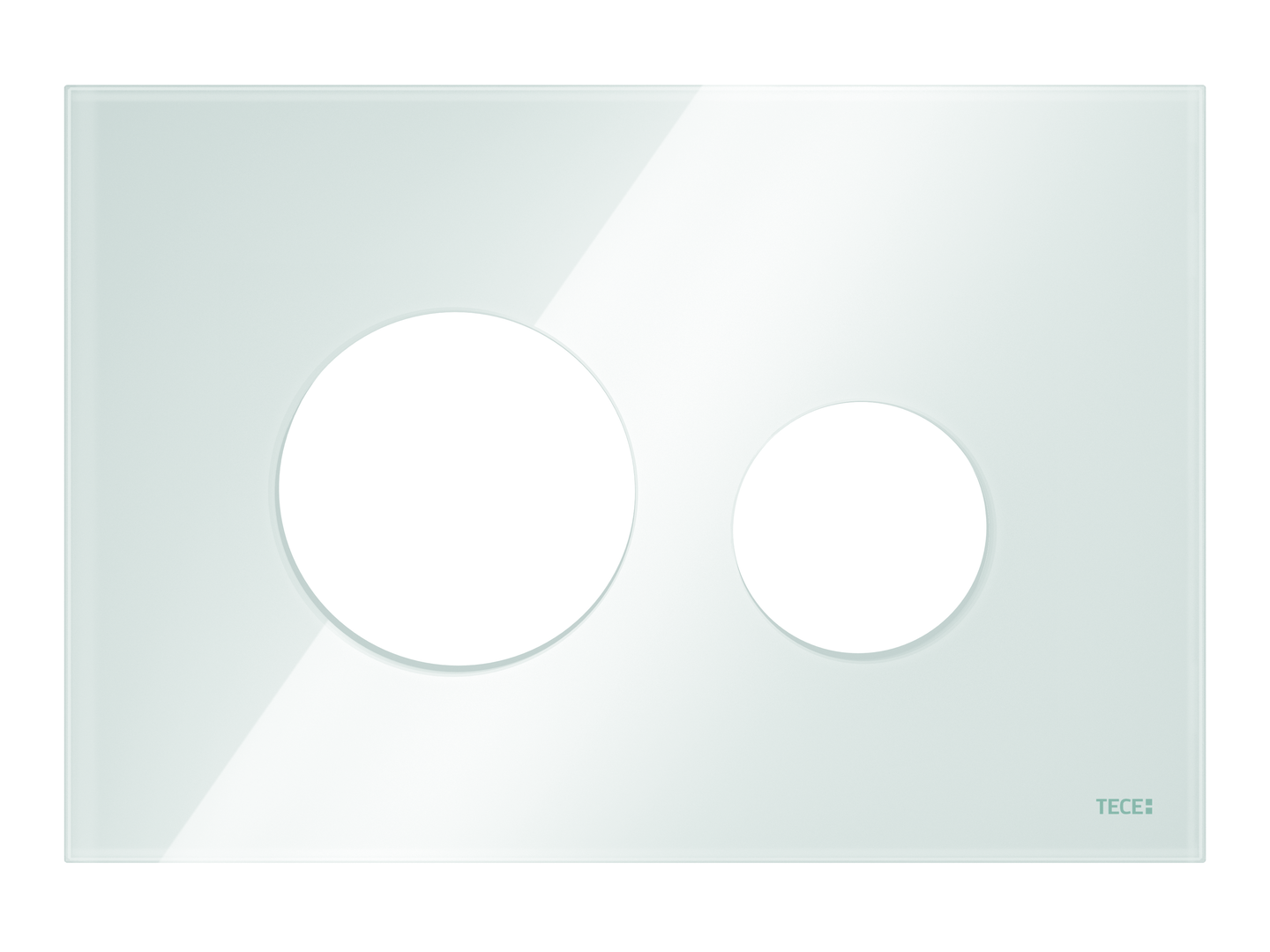 TECEloop frontplaat voor WC bedieningsplaat glas wit 9240671