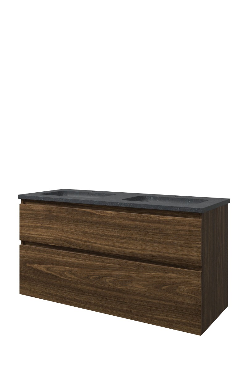 Proline set hardsteen Elegant wast. met 2 krgt. en onderk. a-sym. RBSC120D2CA Cabana oak/Blue stone H625xB1200xD460