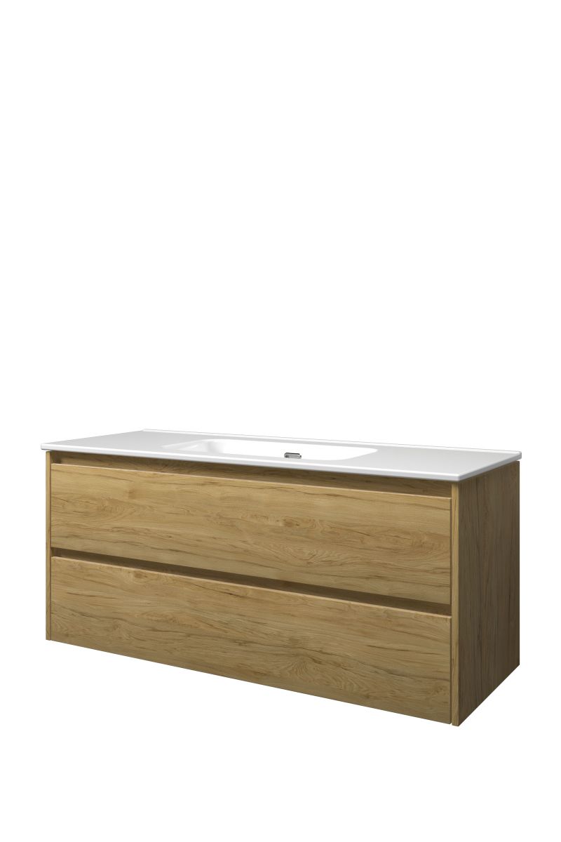 Proline enkel set porselein Elegant wast. enkel z. krgt. en onderk. sym. TGWB1200IO Ideal oak/Glans wit H540xB1200xD460